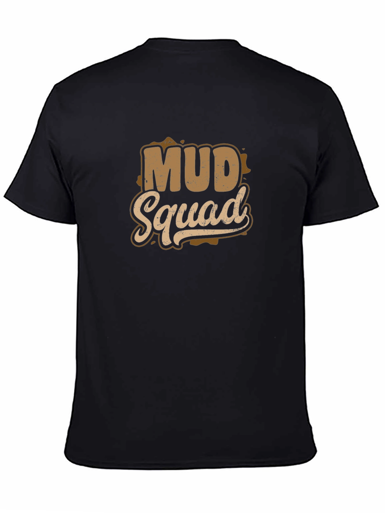 Mud Squad Graphic Tee - Black Cotton T-Shirt