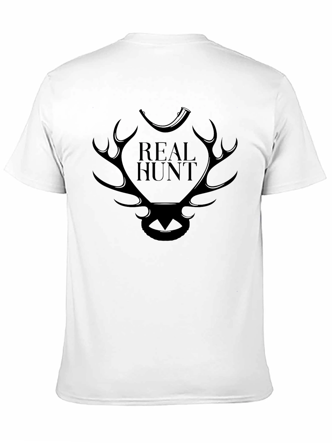 Real Hunt Graphic Print Tee - Black