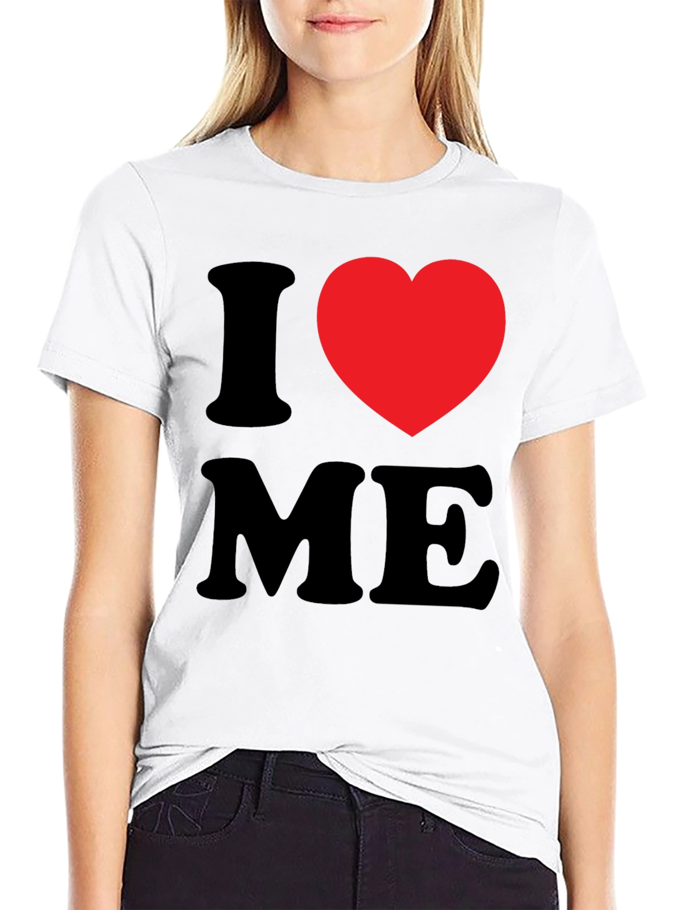 I Heart Me T-Shirt - Black Graphic Tee
