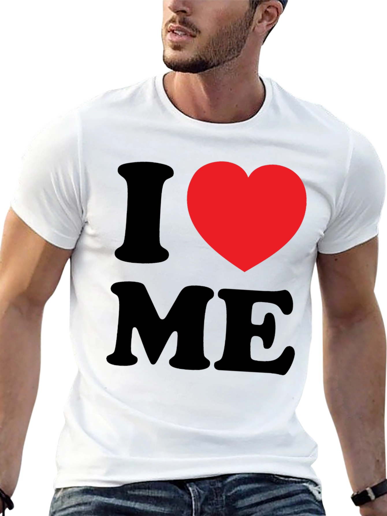 I Heart Me T-Shirt - Black Graphic Tee