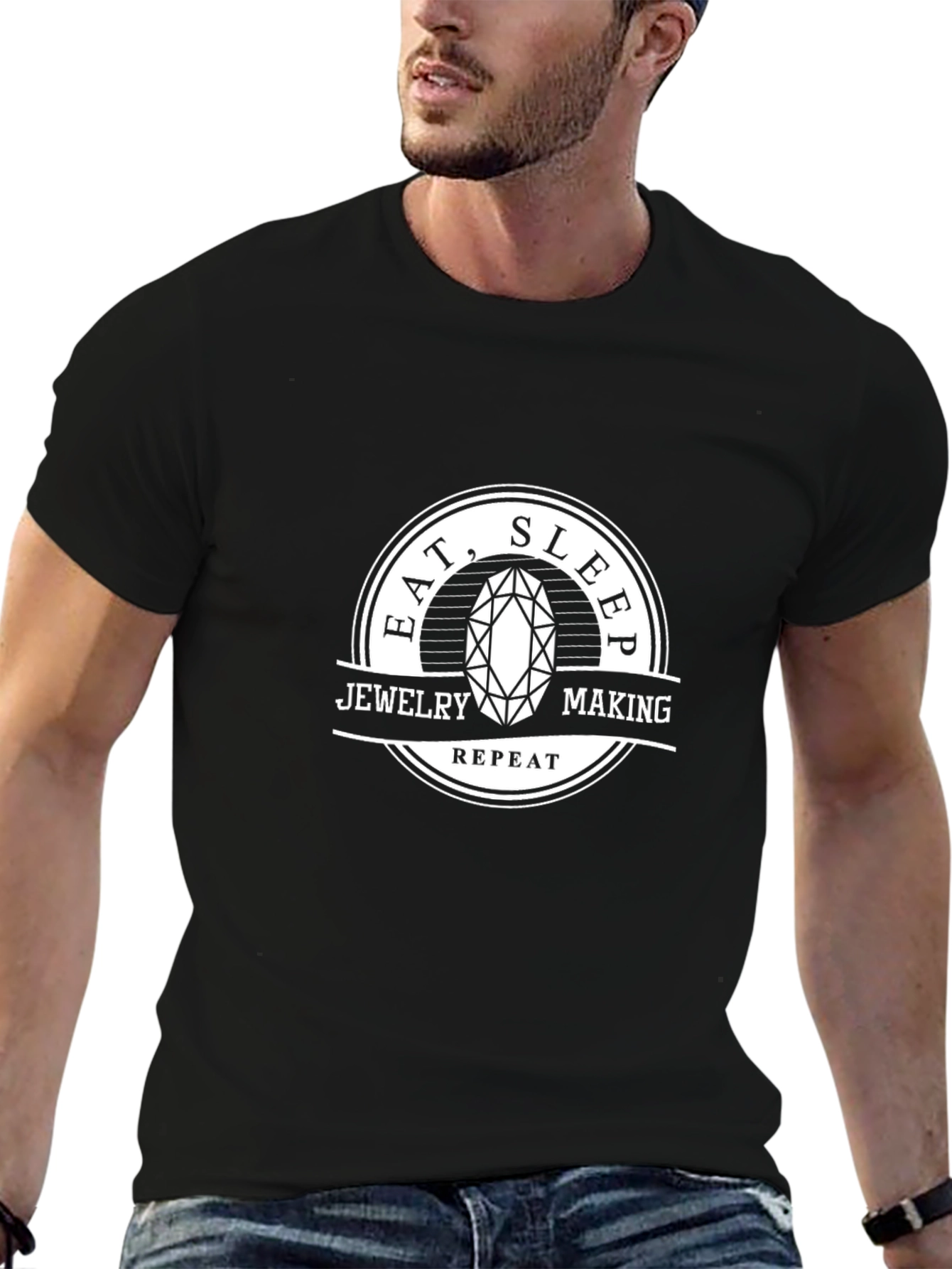 Eat Sleep Jewelry Making Repeat T-Shirt