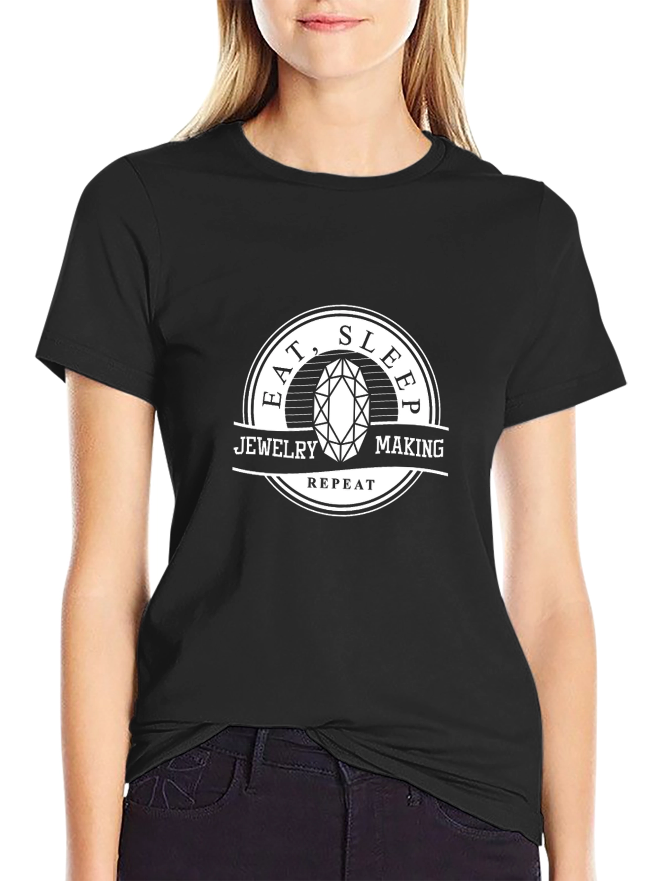 Eat Sleep Jewelry Making Repeat T-Shirt