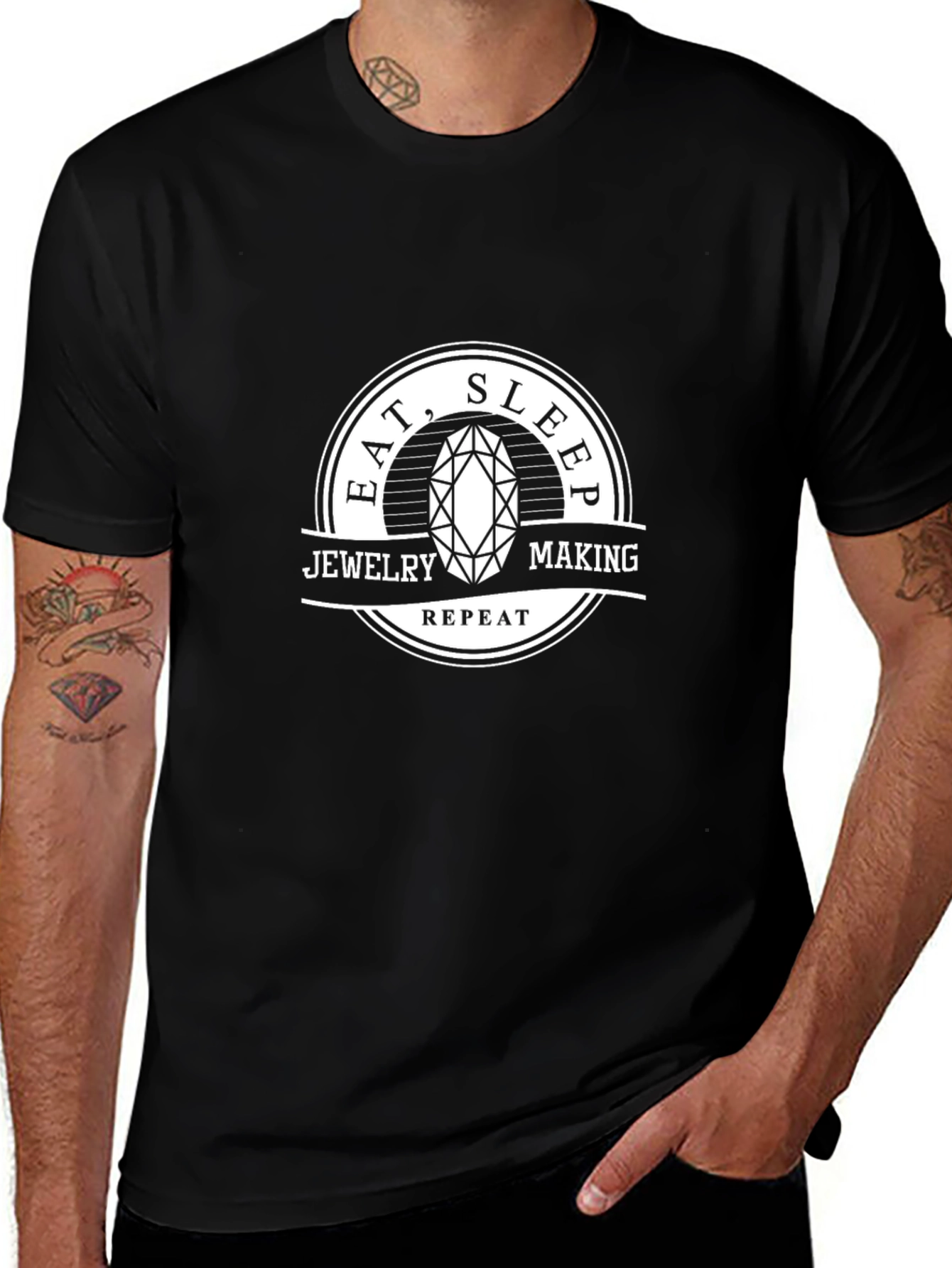 Eat Sleep Jewelry Making Repeat T-Shirt