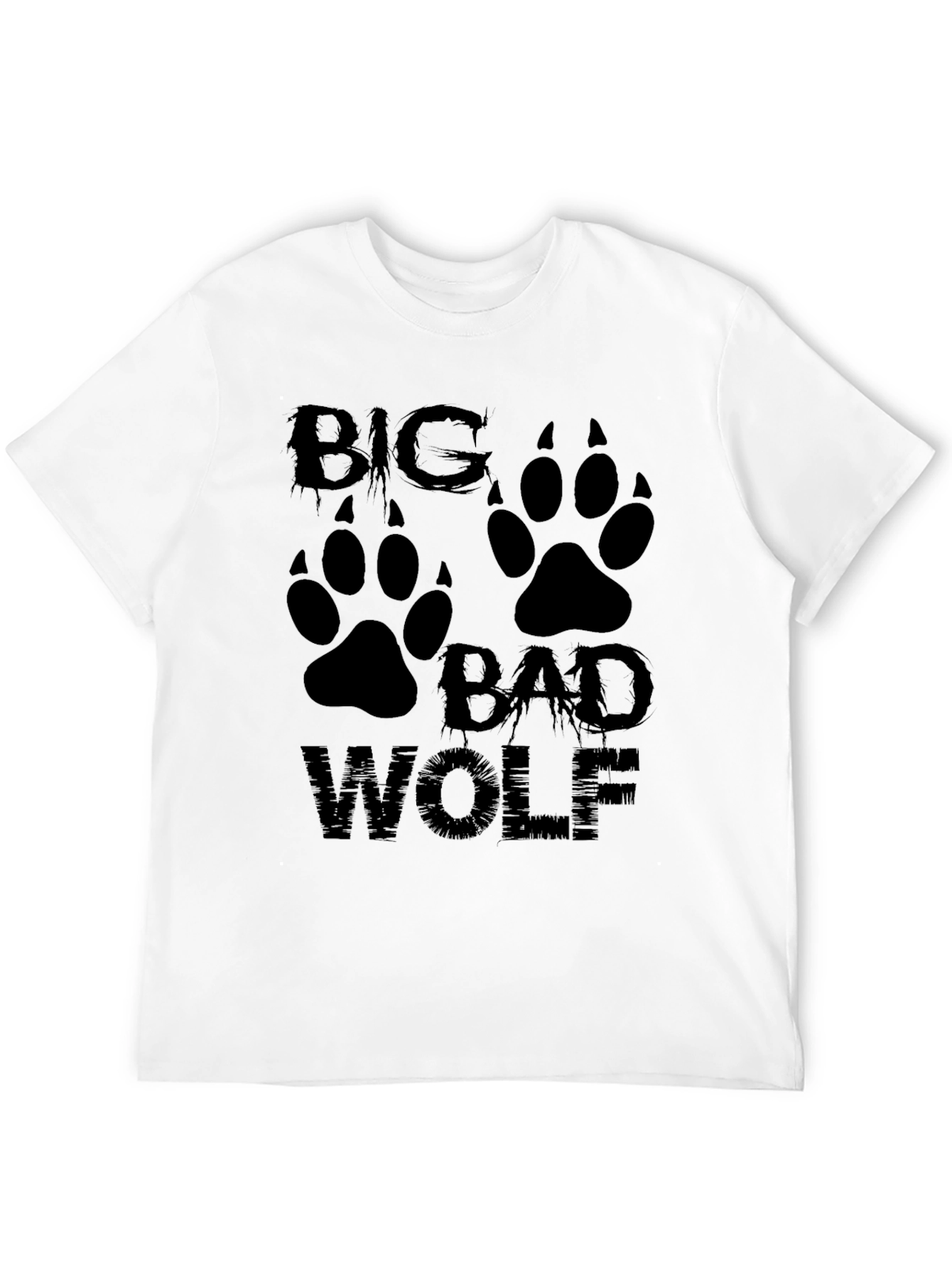 Big Bad Wolf Graphic Tee - Mens Black T-Shirt