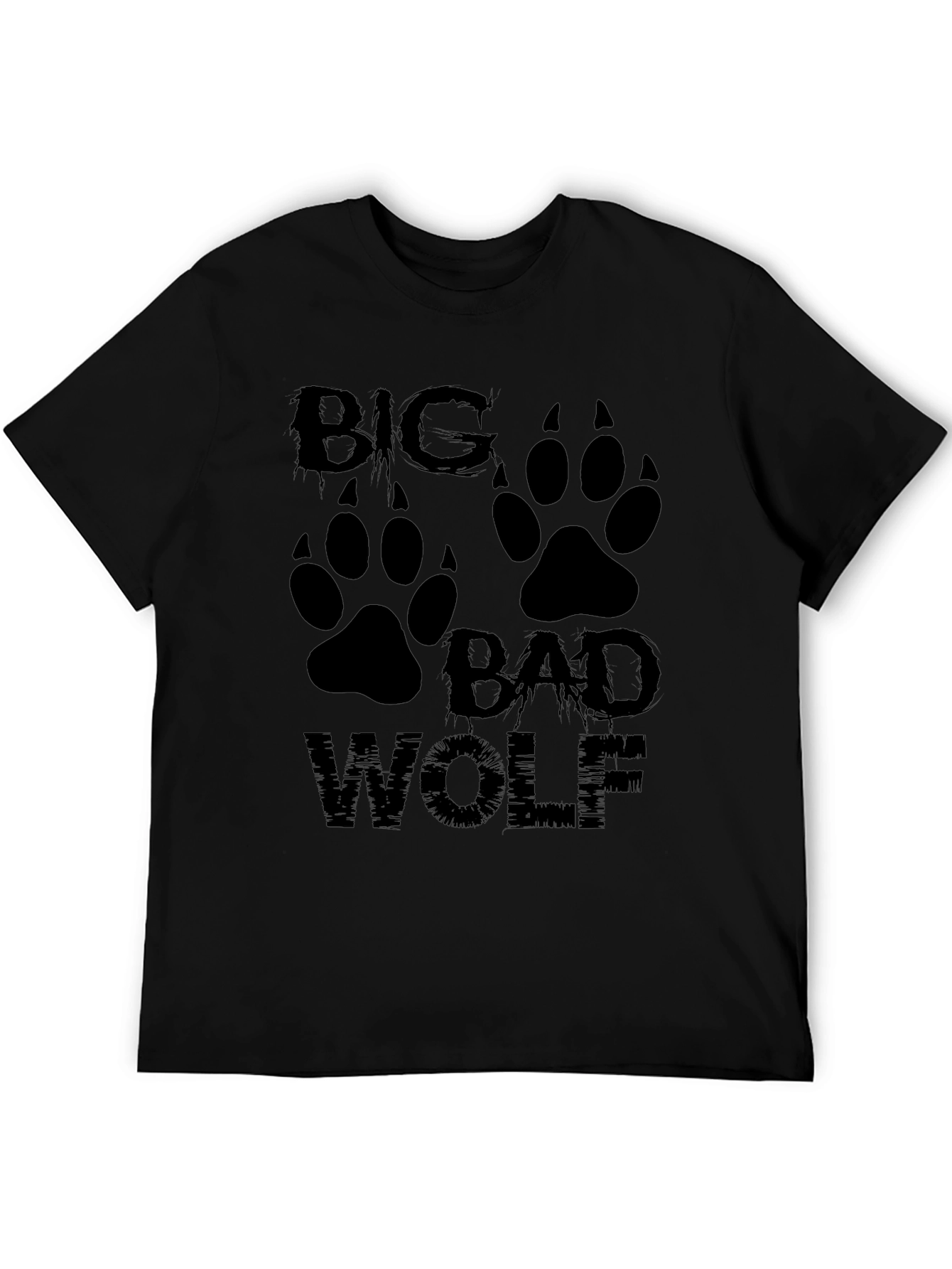 Big Bad Wolf Graphic Tee - Mens Black T-Shirt