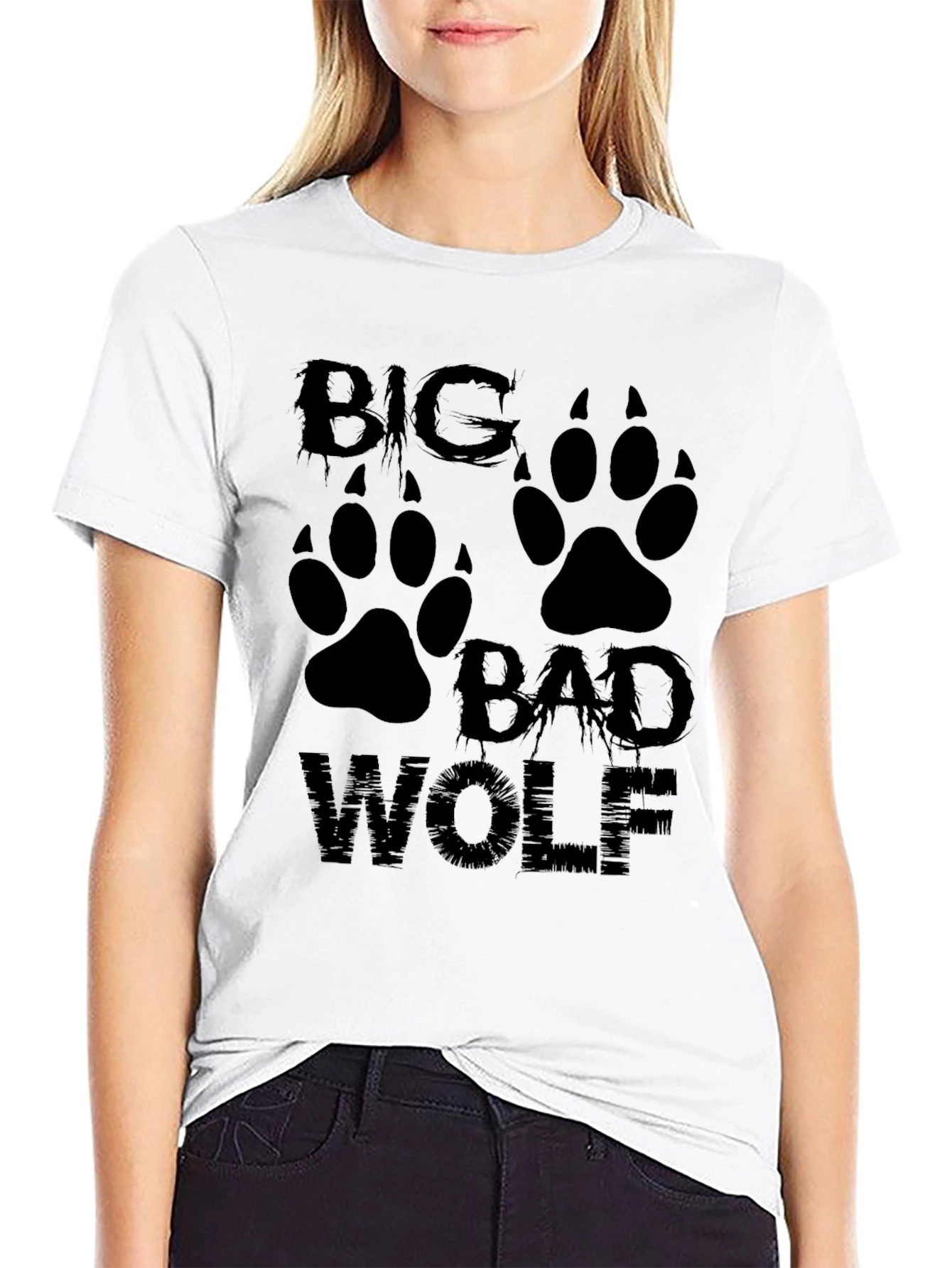 Big Bad Wolf Graphic Tee - Mens Black T-Shirt