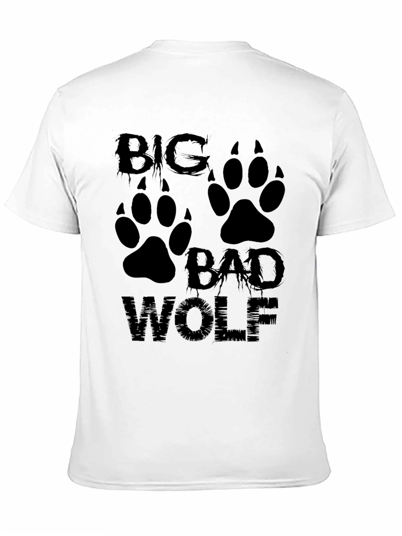 Big Bad Wolf Graphic Tee - Mens Black T-Shirt
