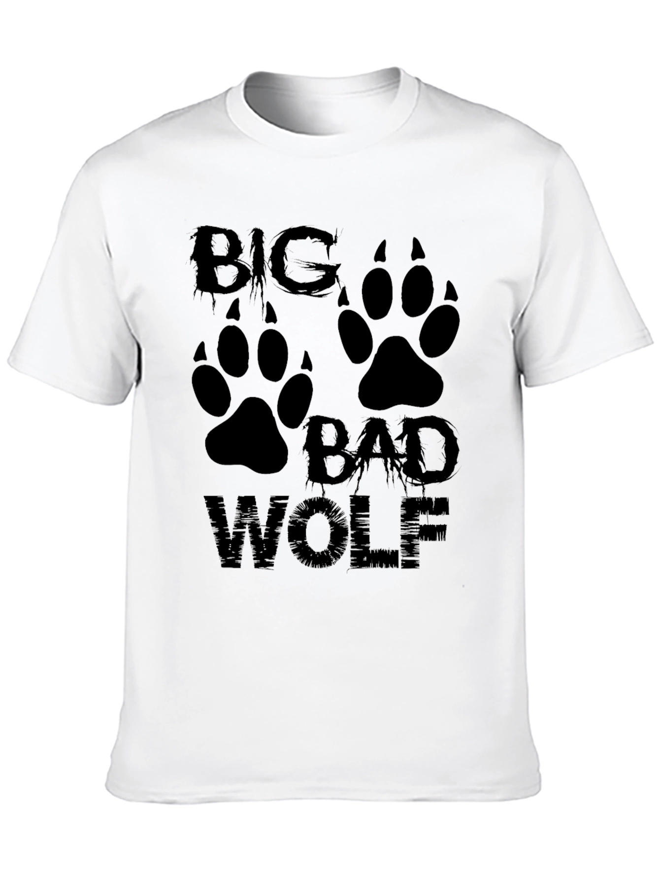 Big Bad Wolf Graphic Tee - Mens Black T-Shirt