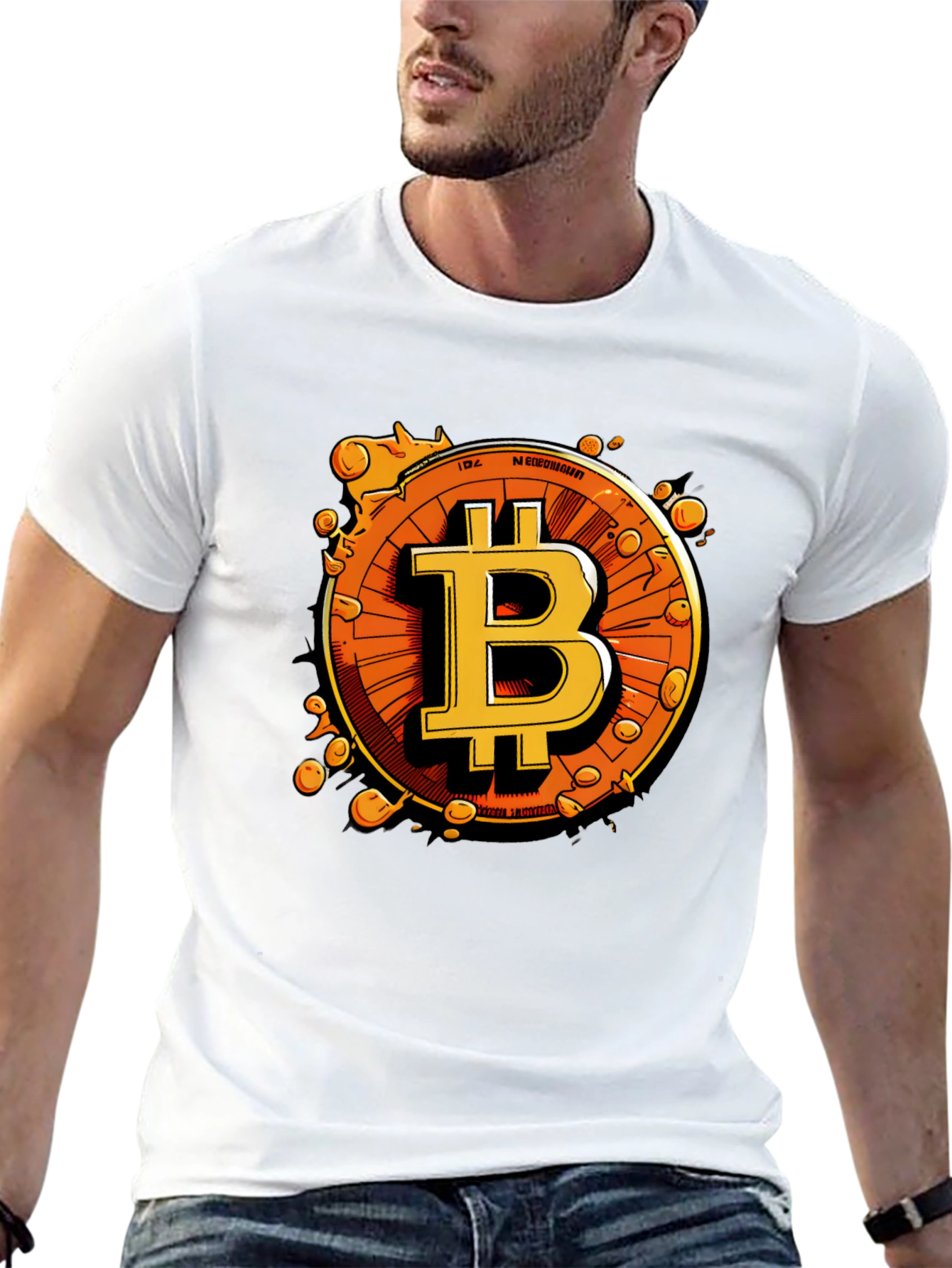 Bitcoin Black T-Shirt Crypto Currency Graphic Tee