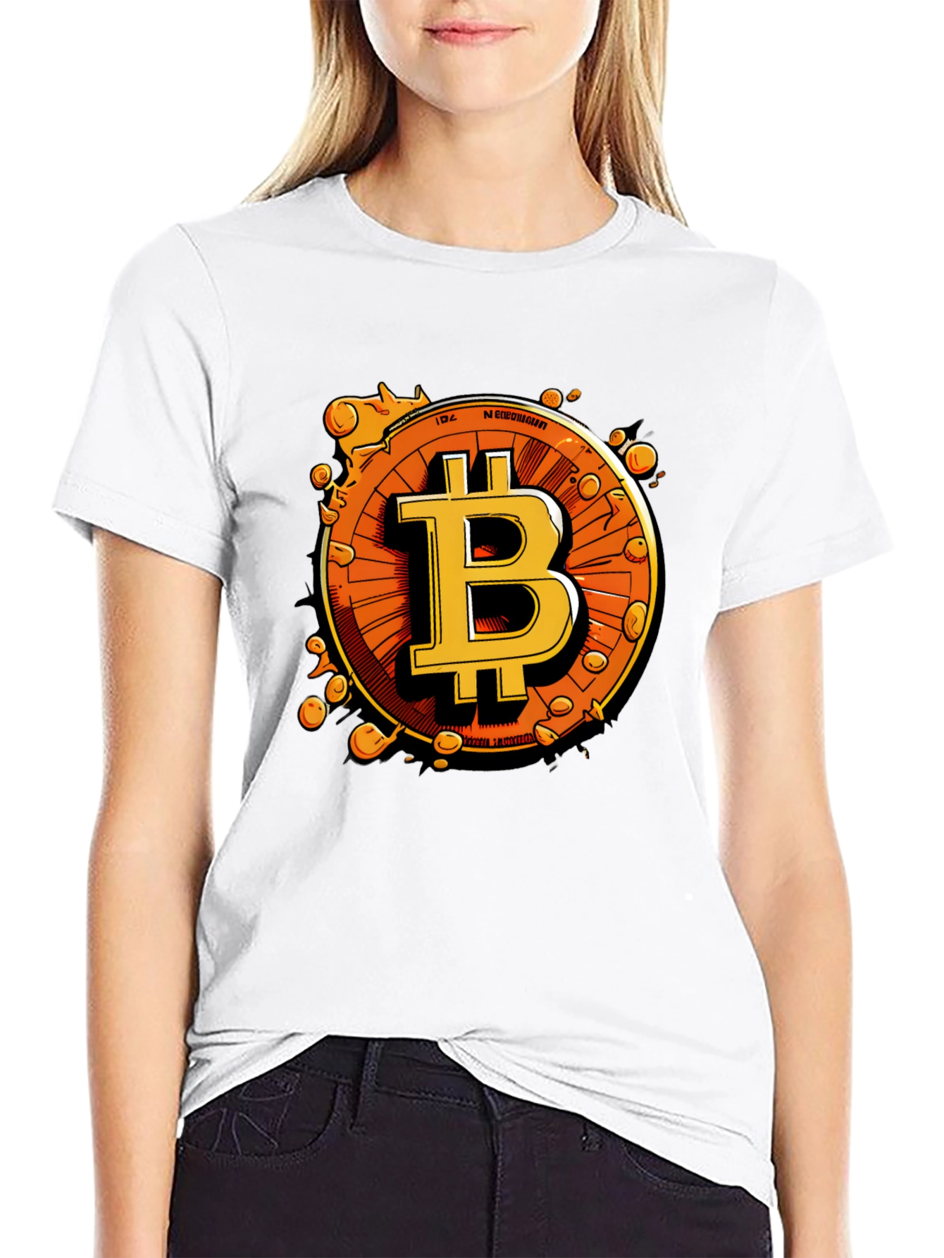 Bitcoin Black T-Shirt Crypto Currency Graphic Tee