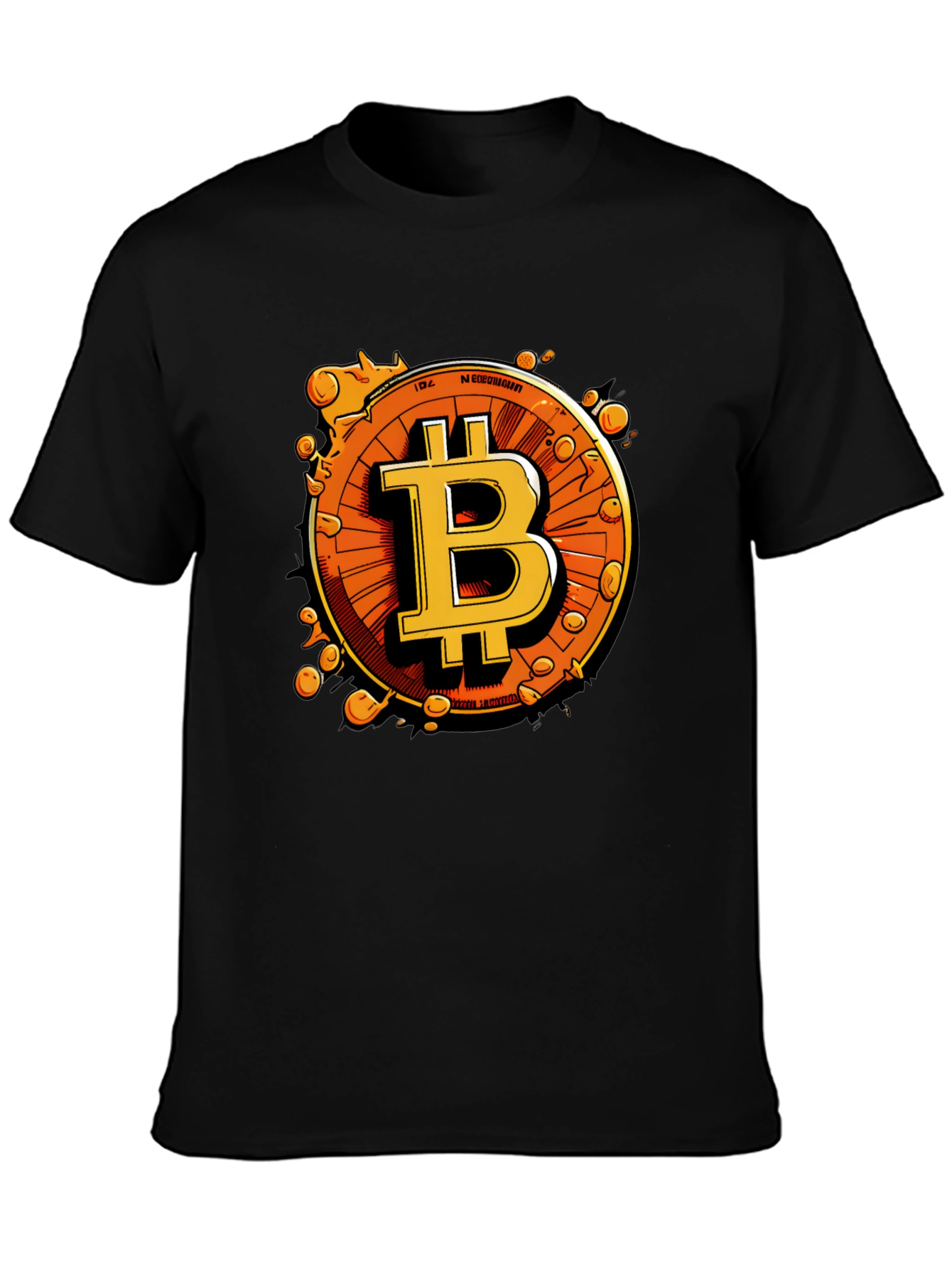 Bitcoin Black T-Shirt Crypto Currency Graphic Tee