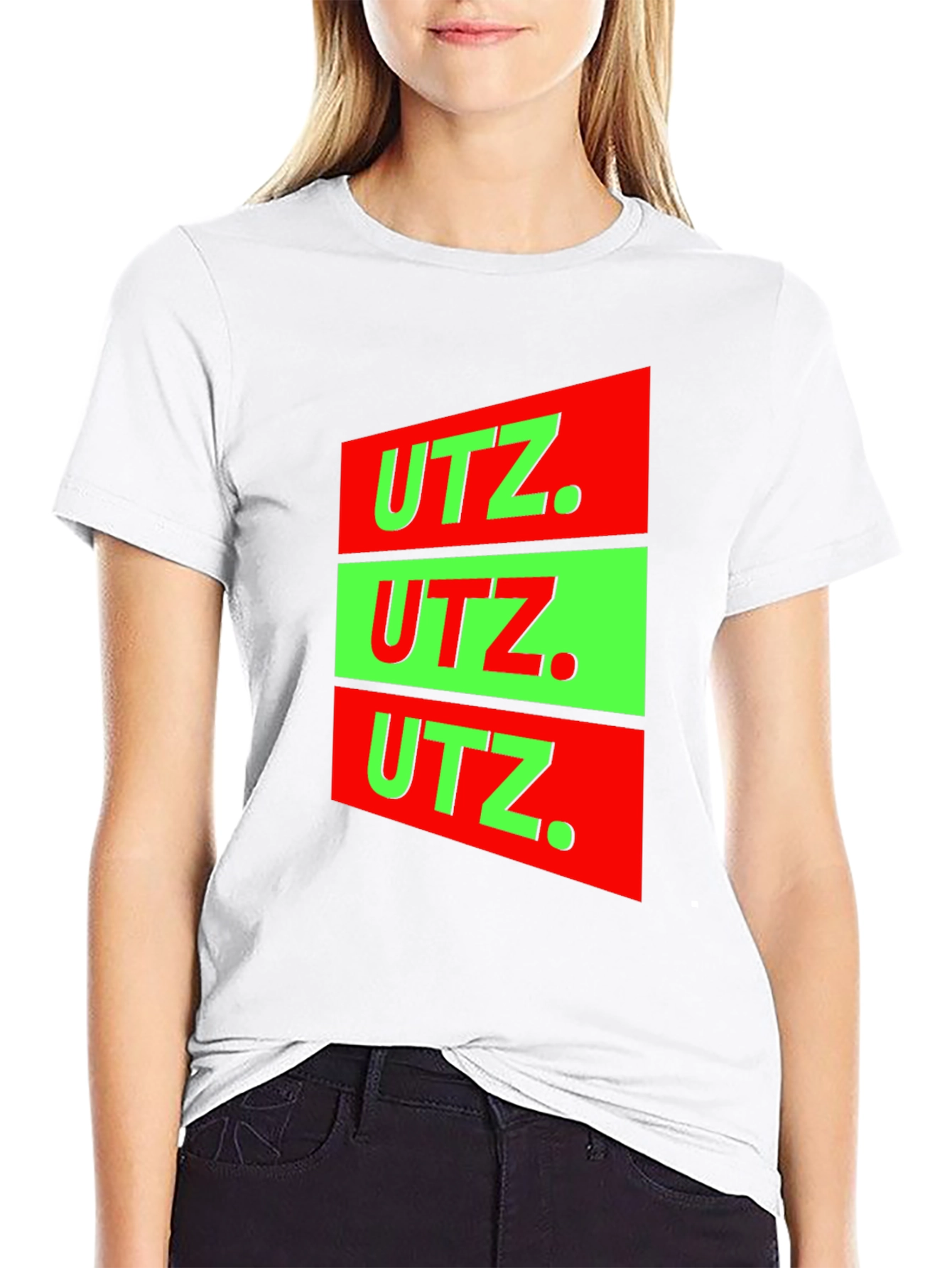 UTZ Graphic Tee - Bold Red & Green Design