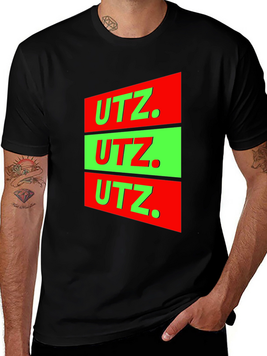 UTZ Graphic Tee - Bold Red & Green Design