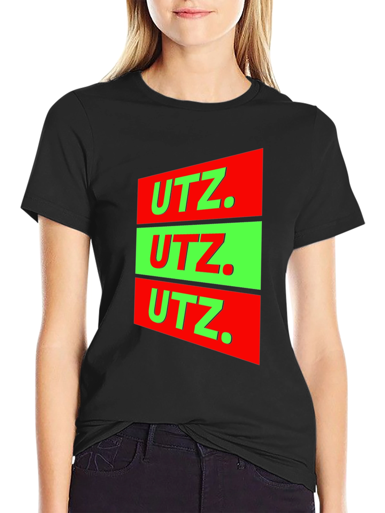 UTZ Graphic Tee - Bold Red & Green Design