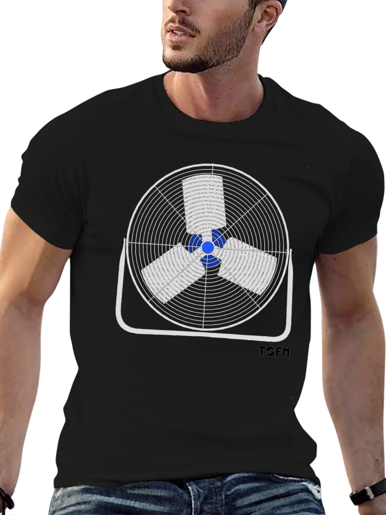 Retro Fan Graphic T-Shirt - Casual Comfort