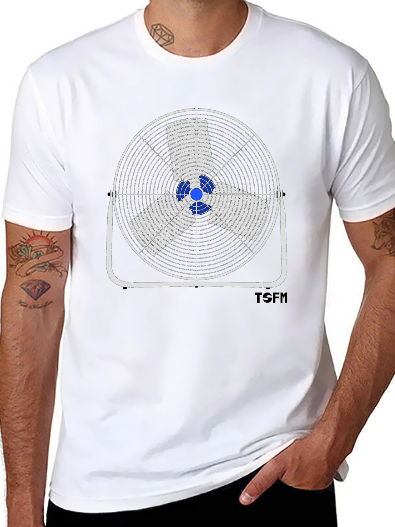 Retro Fan Graphic T-Shirt - Casual Comfort