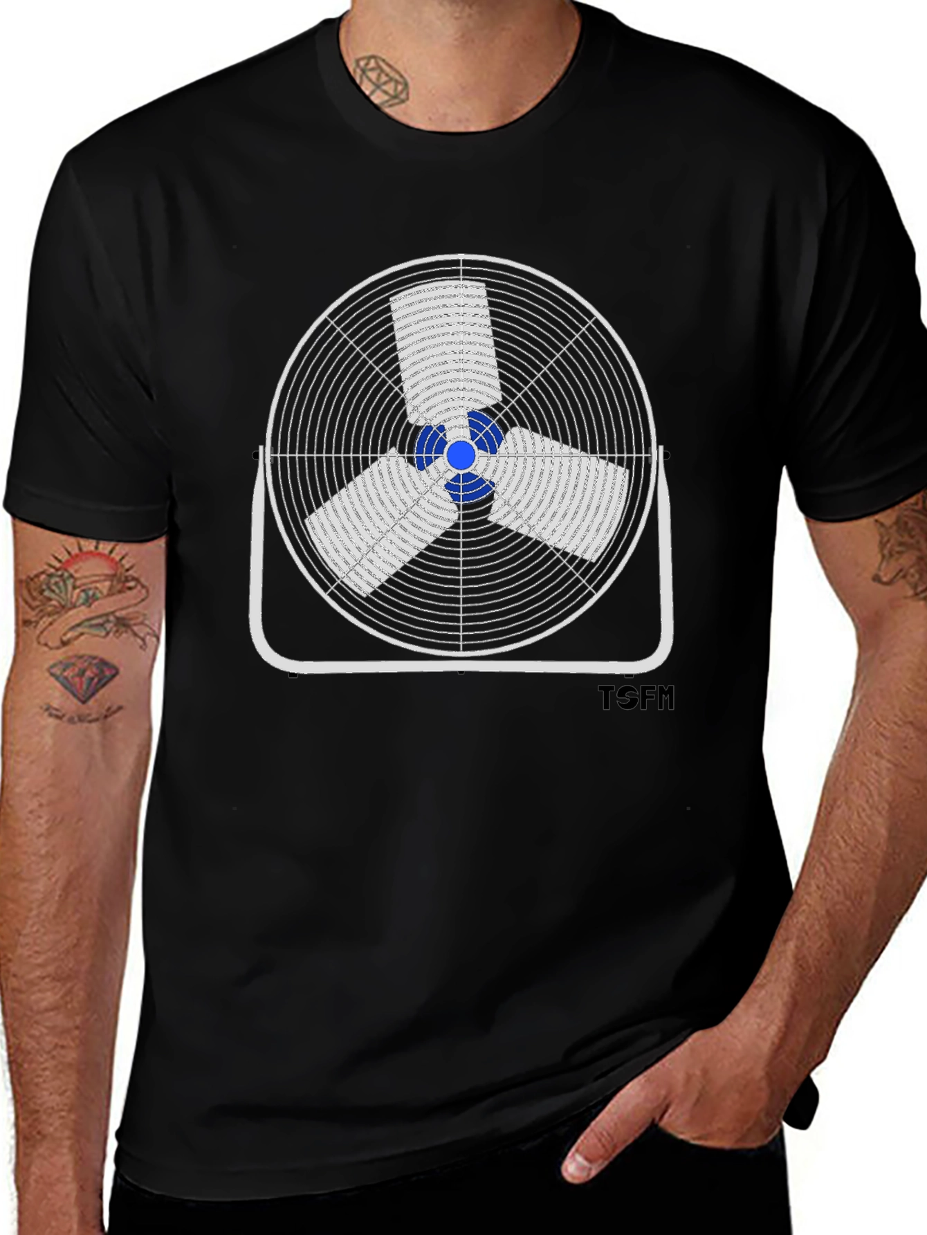 Retro Fan Graphic T-Shirt - Casual Comfort