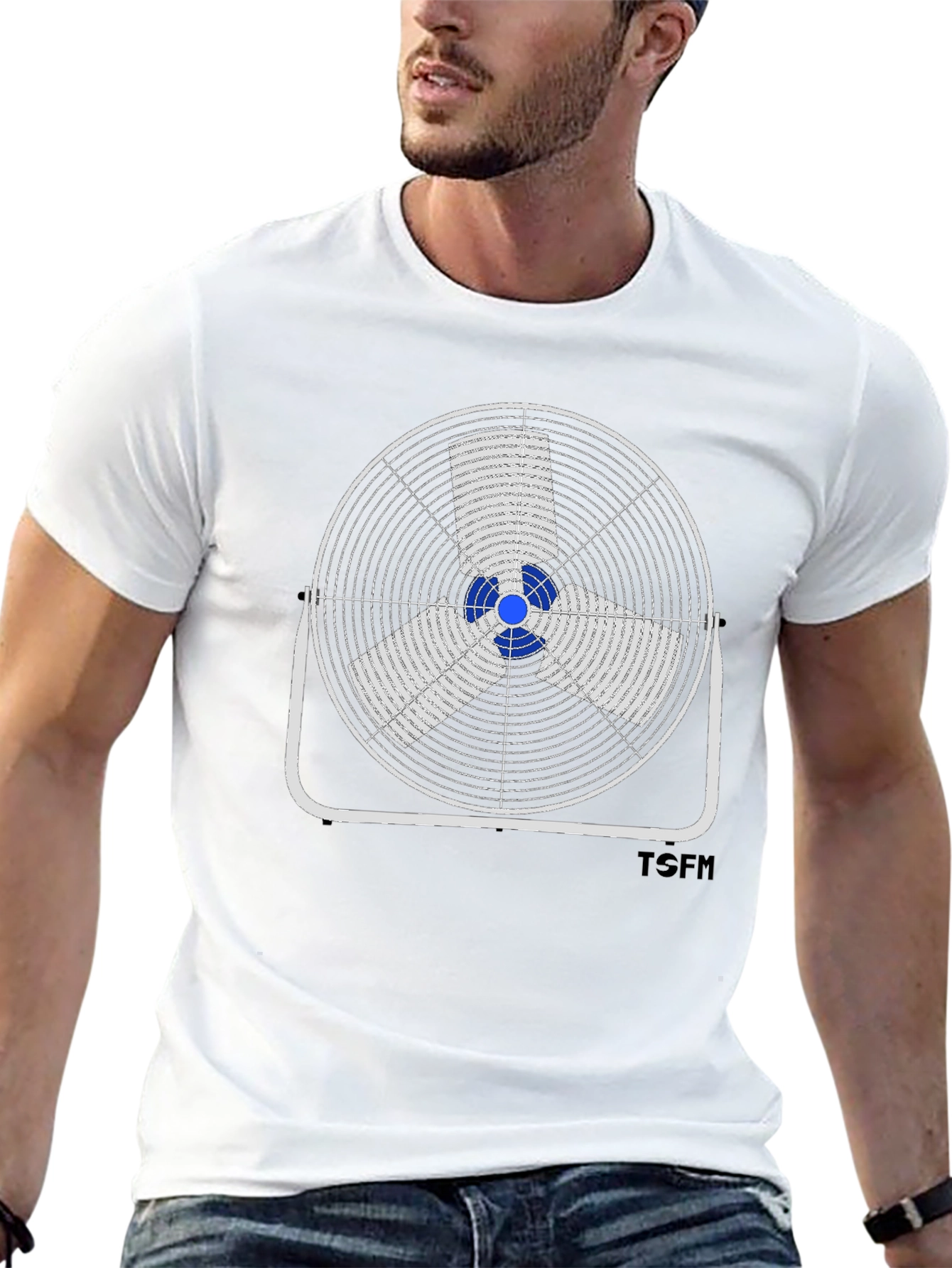 Retro Fan Graphic T-Shirt - Casual Comfort