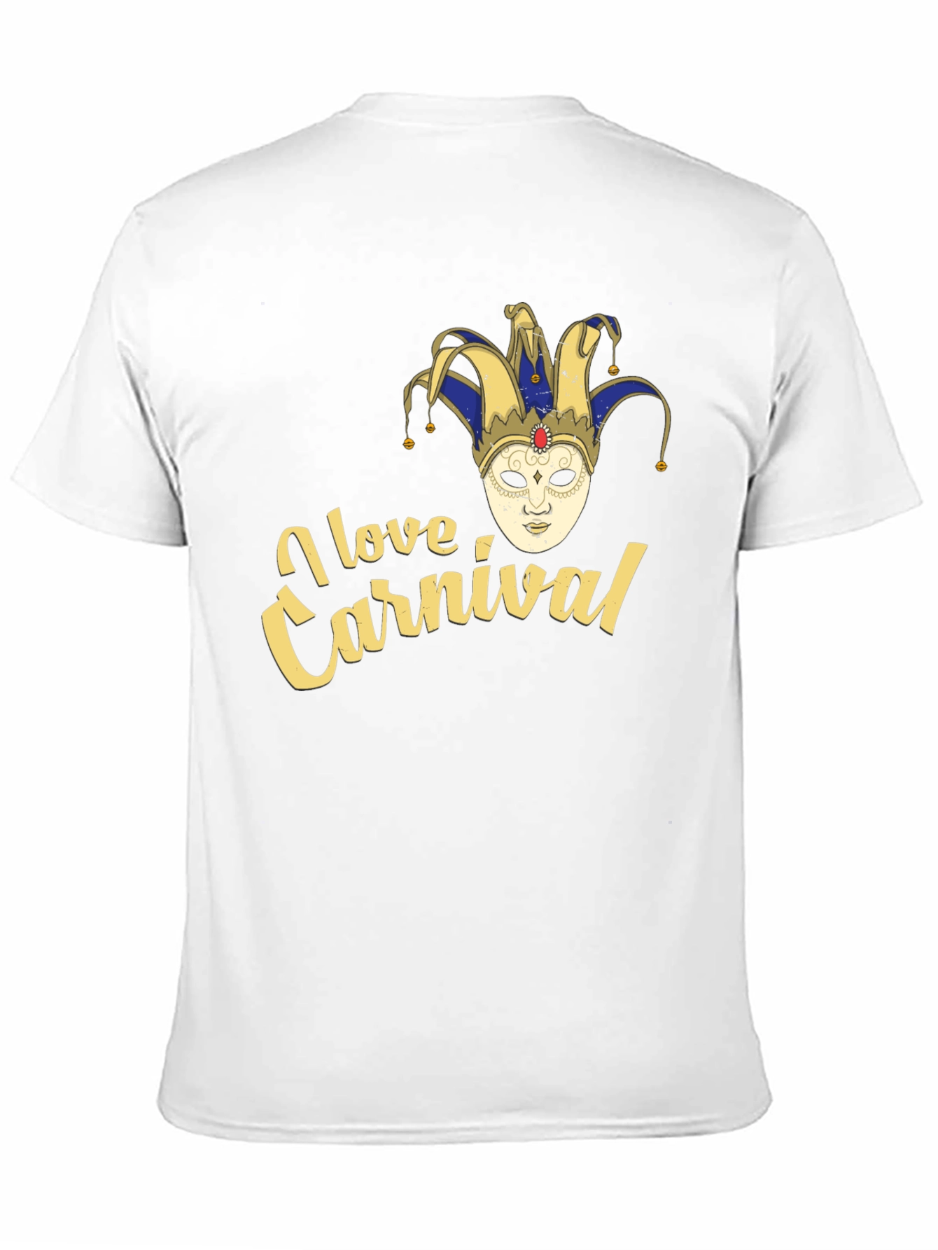 I Love Carnival Jester Mask T-Shirt