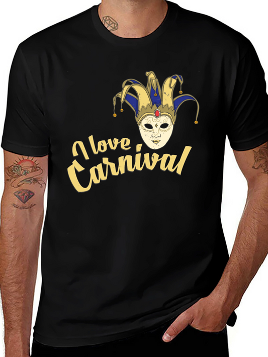 I Love Carnival Jester Mask T-Shirt