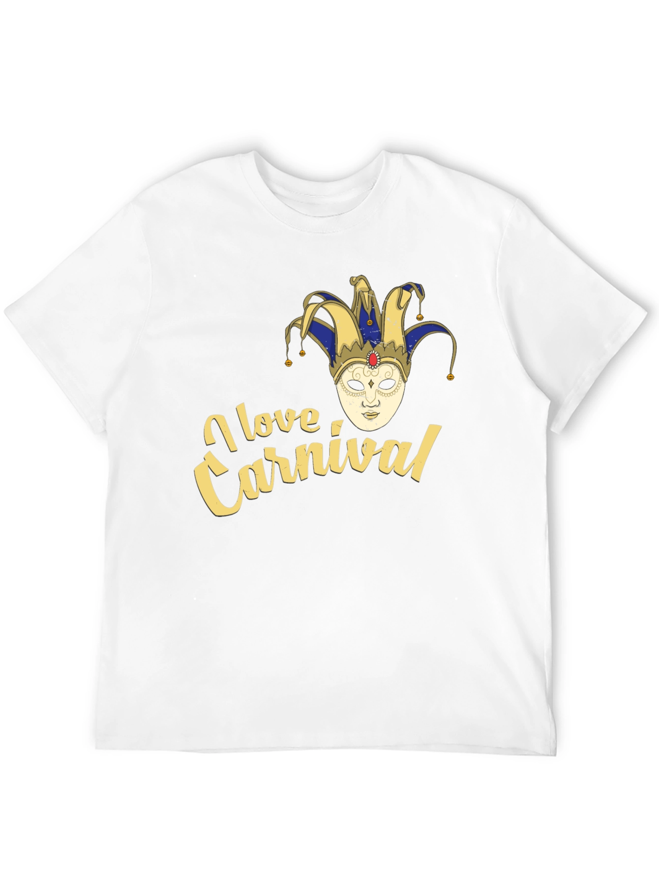 I Love Carnival Jester Mask T-Shirt
