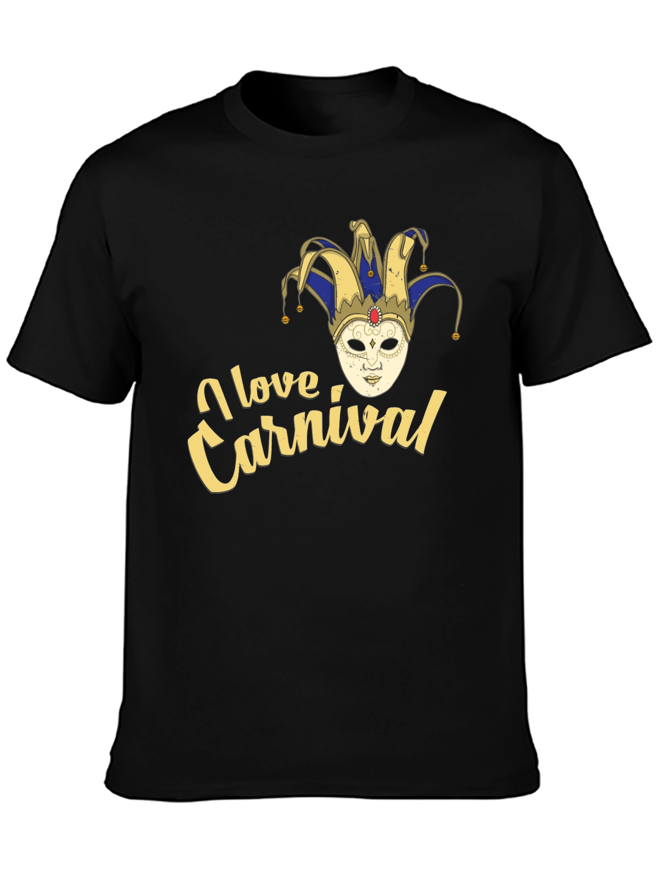 I Love Carnival Jester Mask T-Shirt