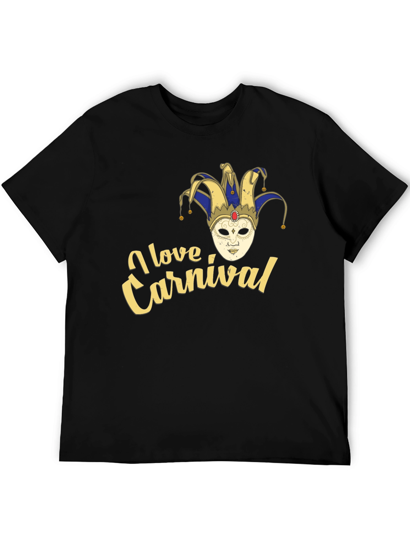 I Love Carnival Jester Mask T-Shirt