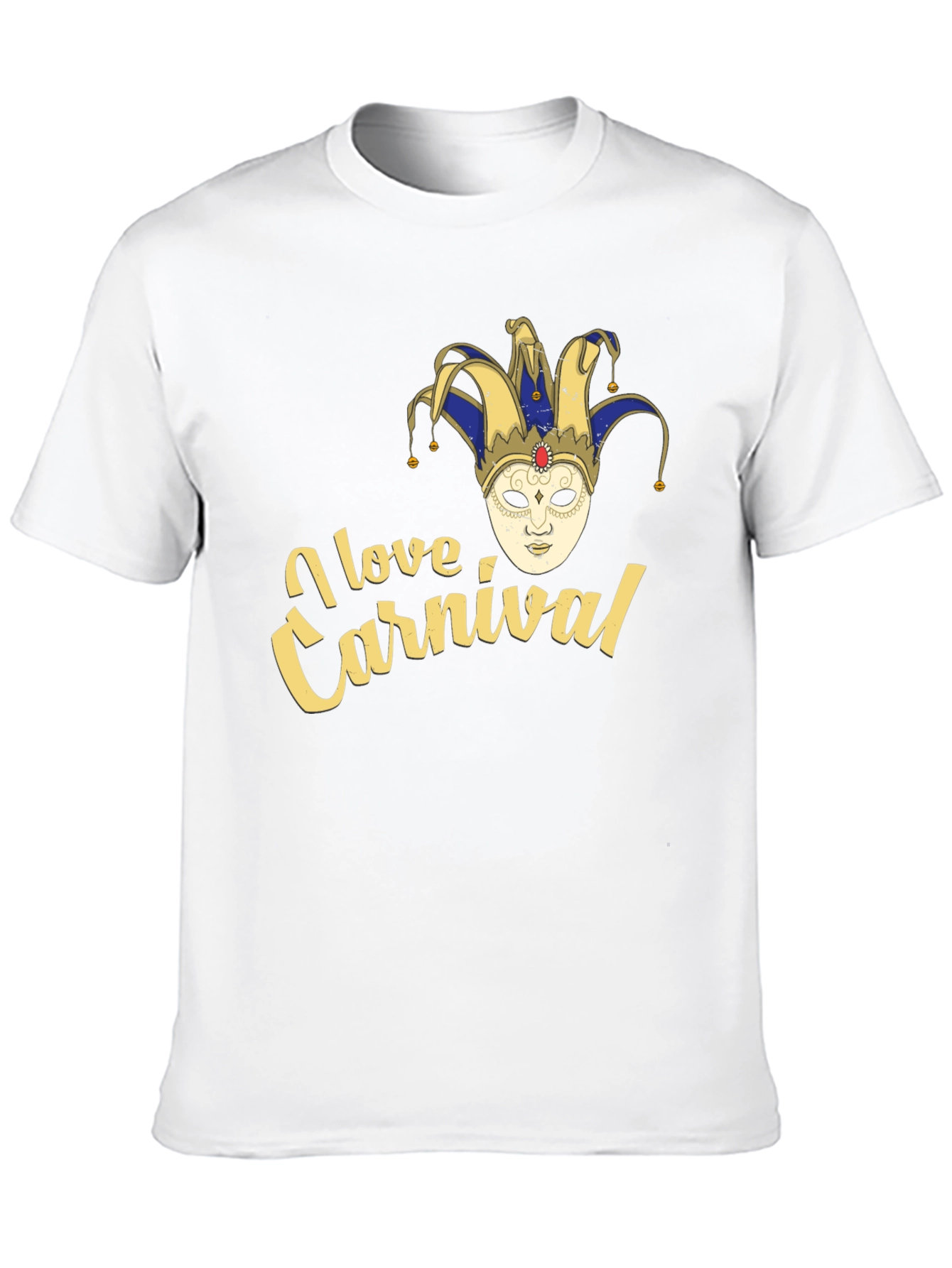 I Love Carnival Jester Mask T-Shirt