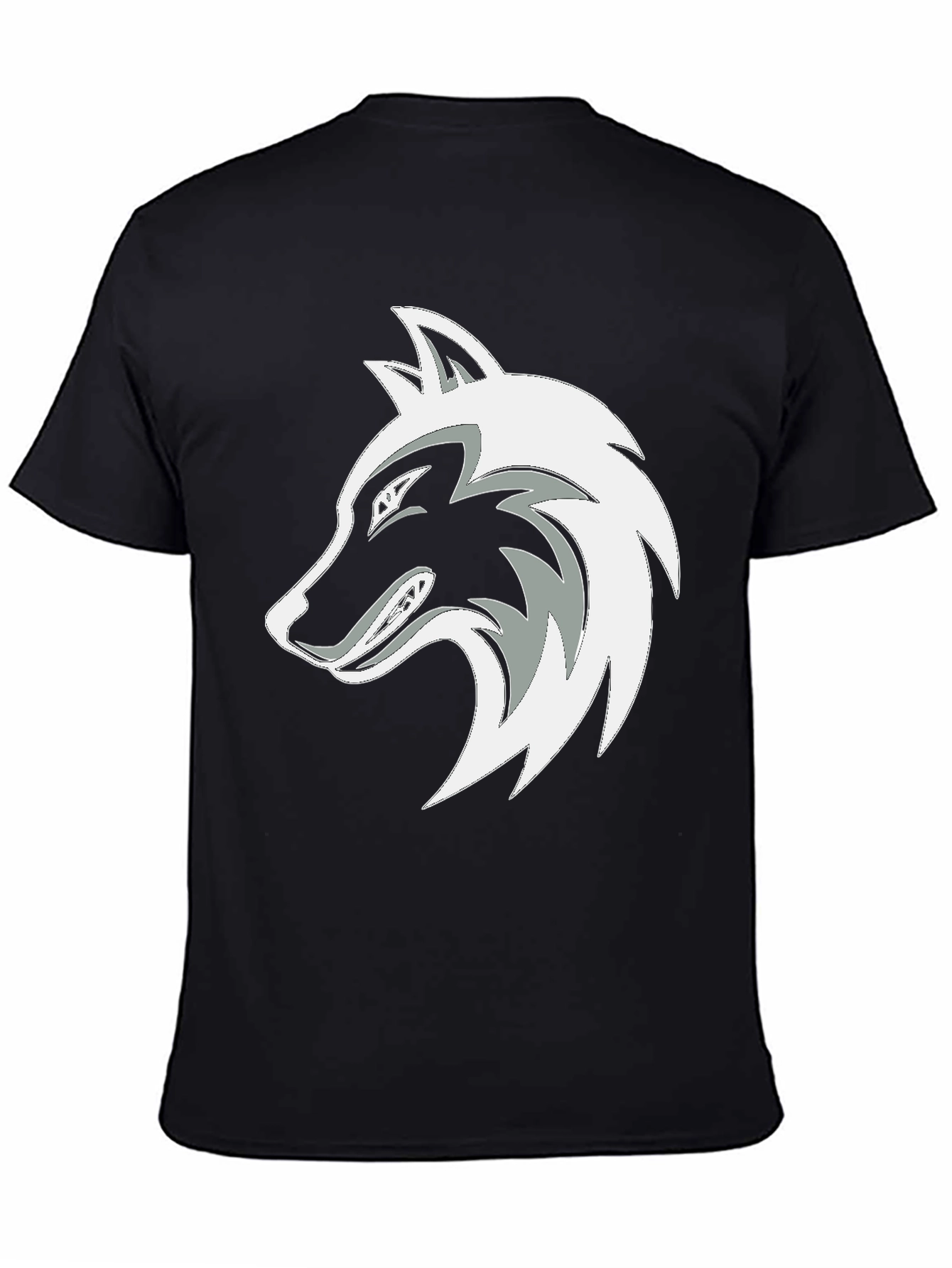 Wolf Graphic Black T-Shirt - Stylish Mens Tee