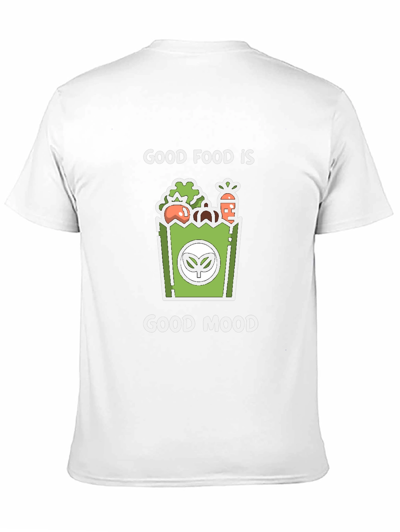 Good Food Good Mood Graphic Tee - Black