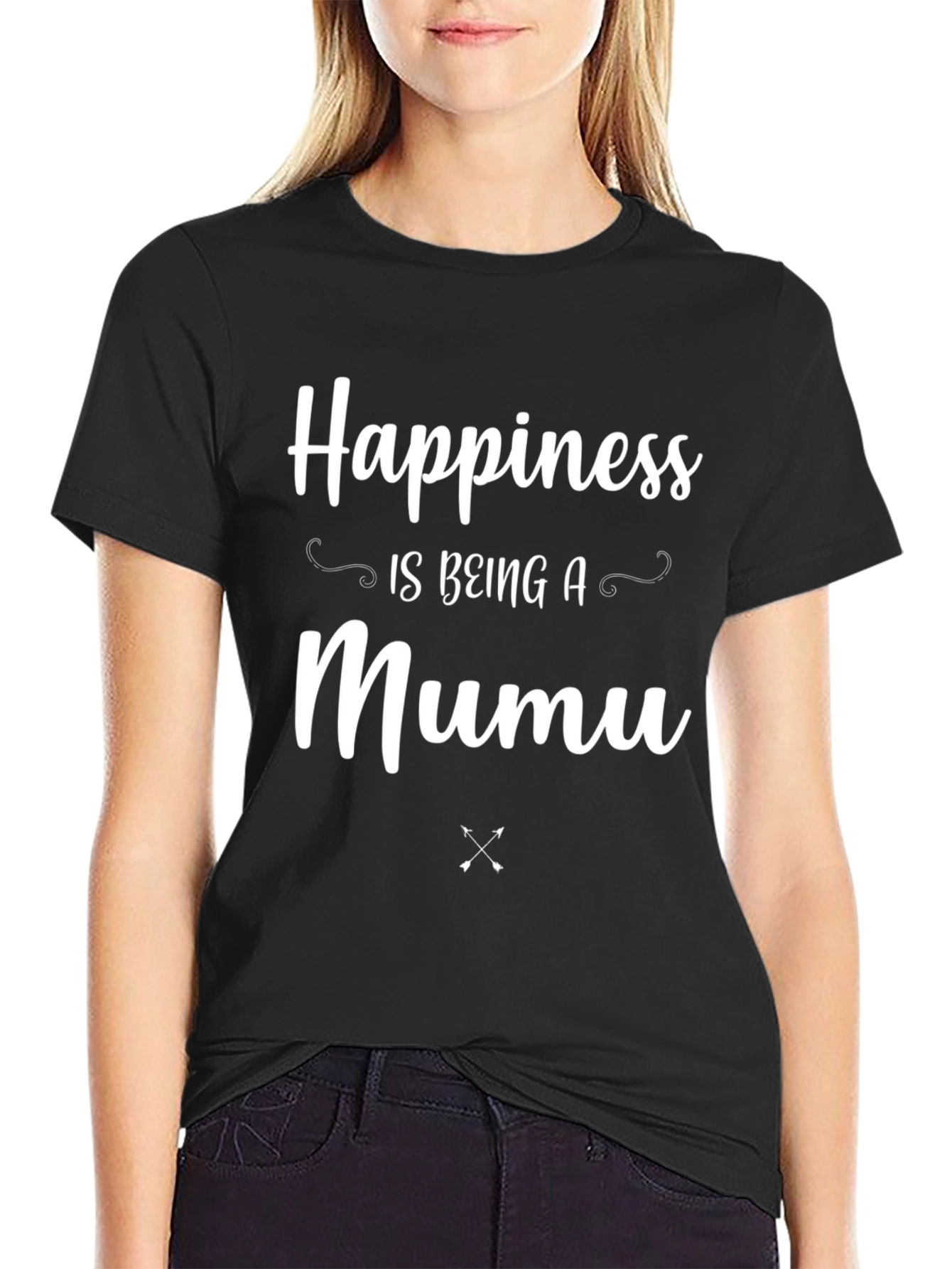 Happiness Is Being A Mumu Black T-Shirt