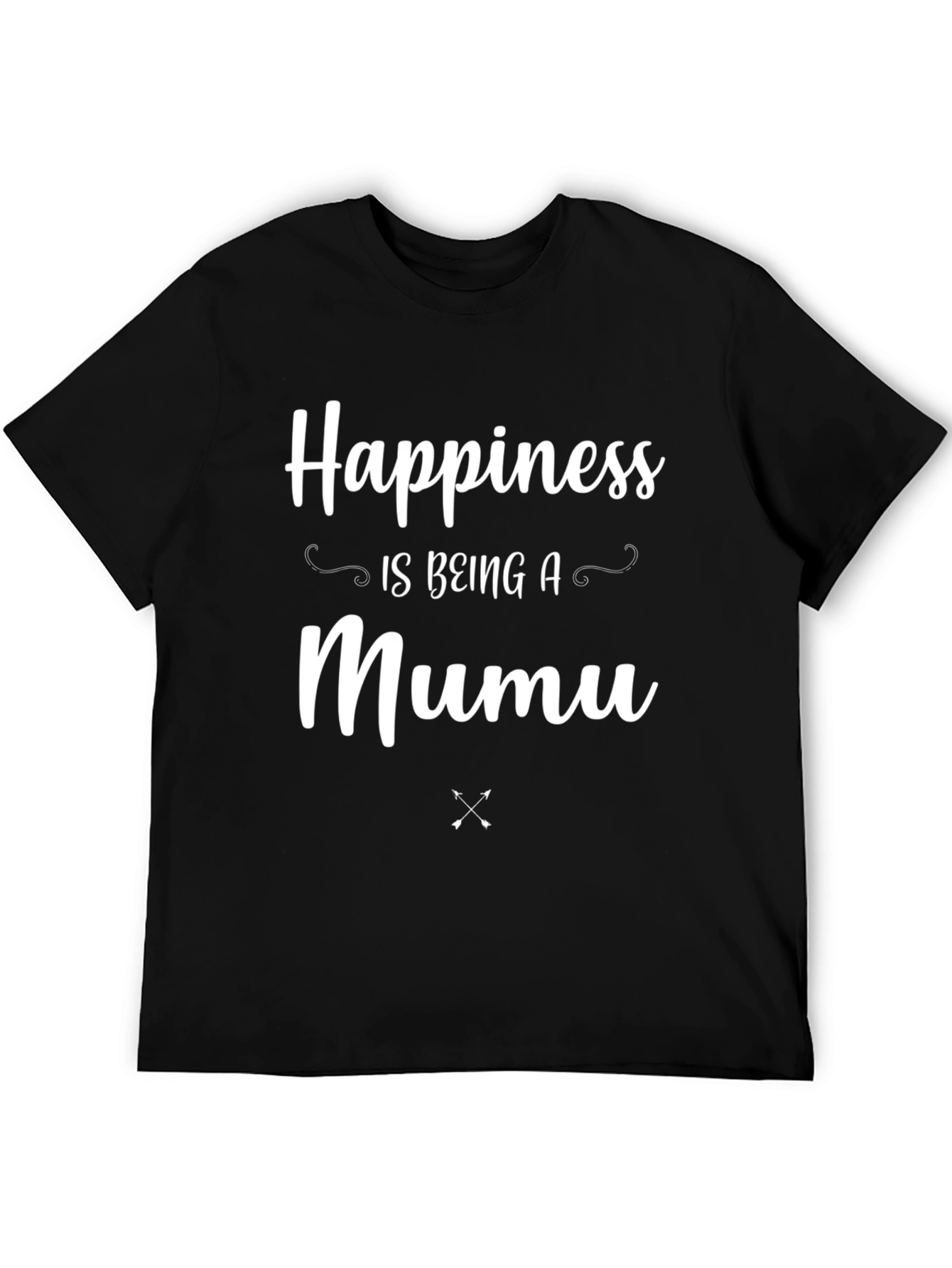 Happiness Is Being A Mumu Black T-Shirt