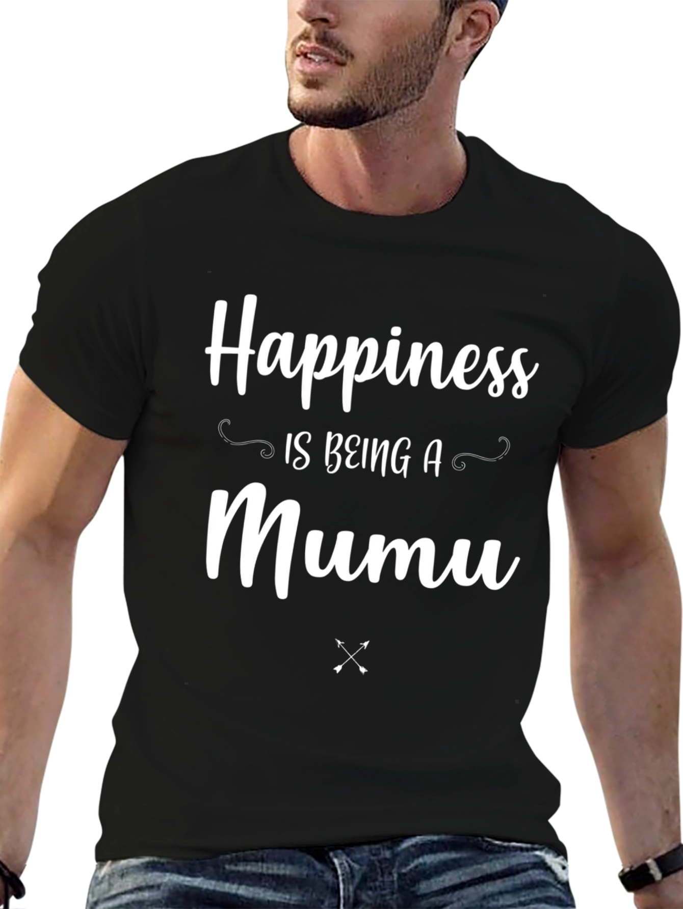 Happiness Is Being A Mumu Black T-Shirt