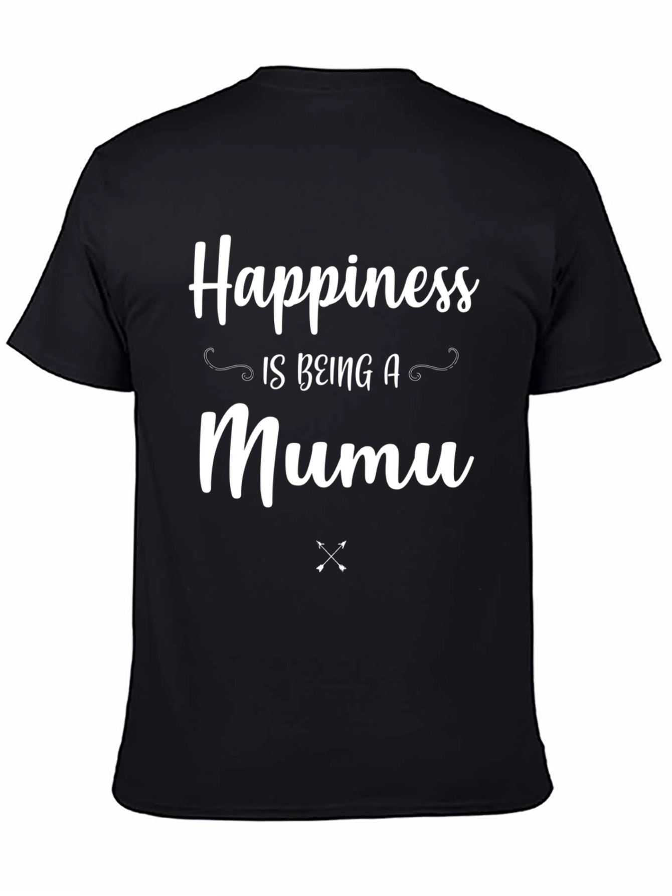 Happiness Is Being A Mumu Black T-Shirt