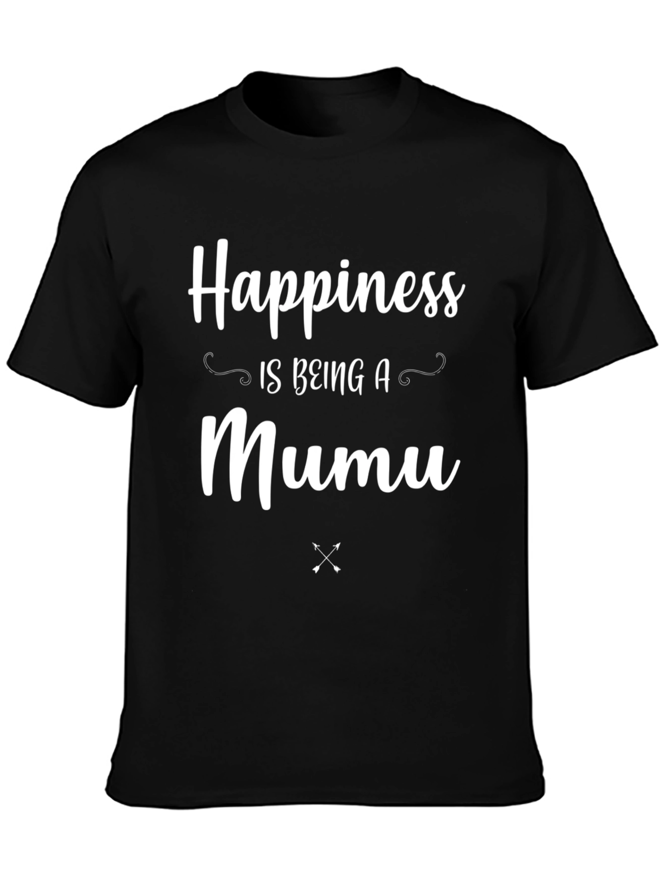 Happiness Is Being A Mumu Black T-Shirt