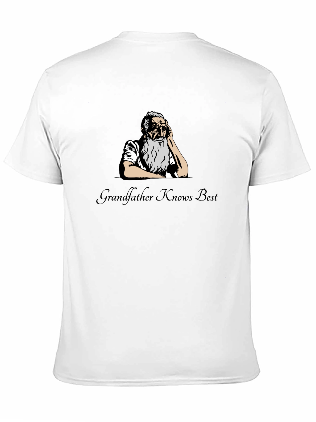 Grandfather Knows Best Graphic T-Shirt - Black