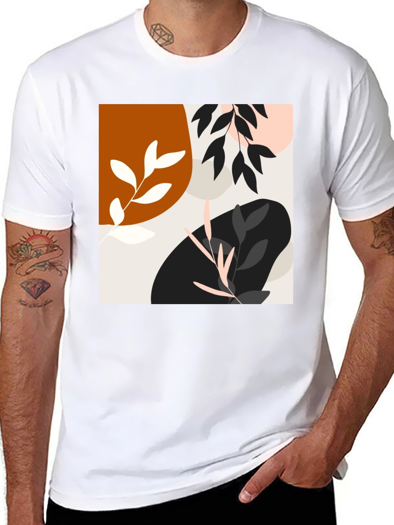 Modern Art Black T-Shirt