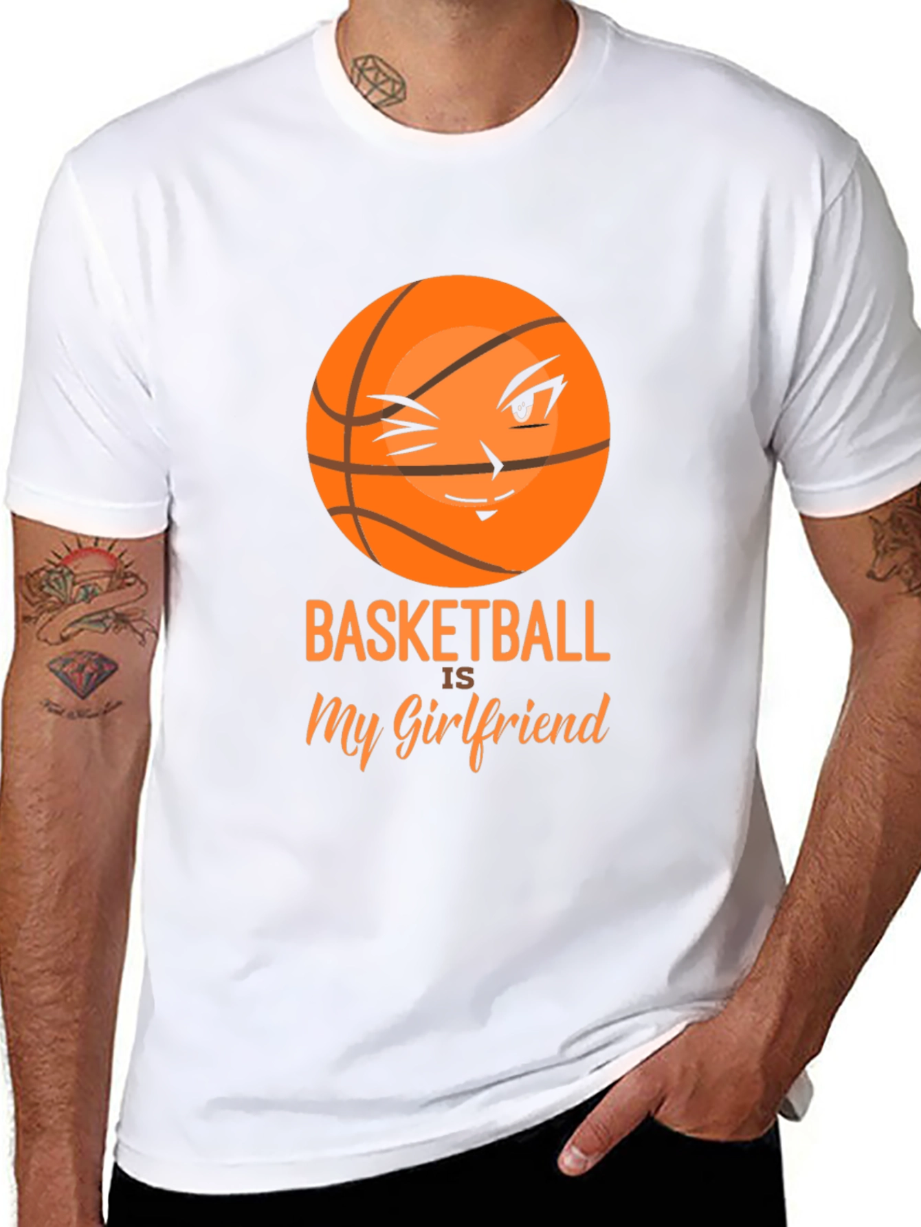 Basketball is My Girlfriend Graphic T-Shirt