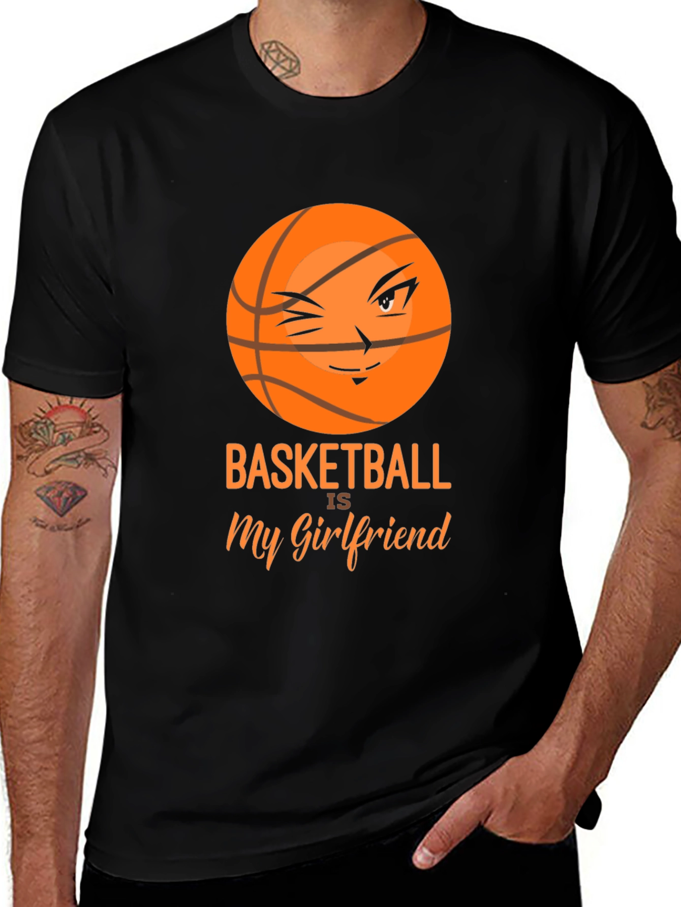 Basketball is My Girlfriend Graphic T-Shirt