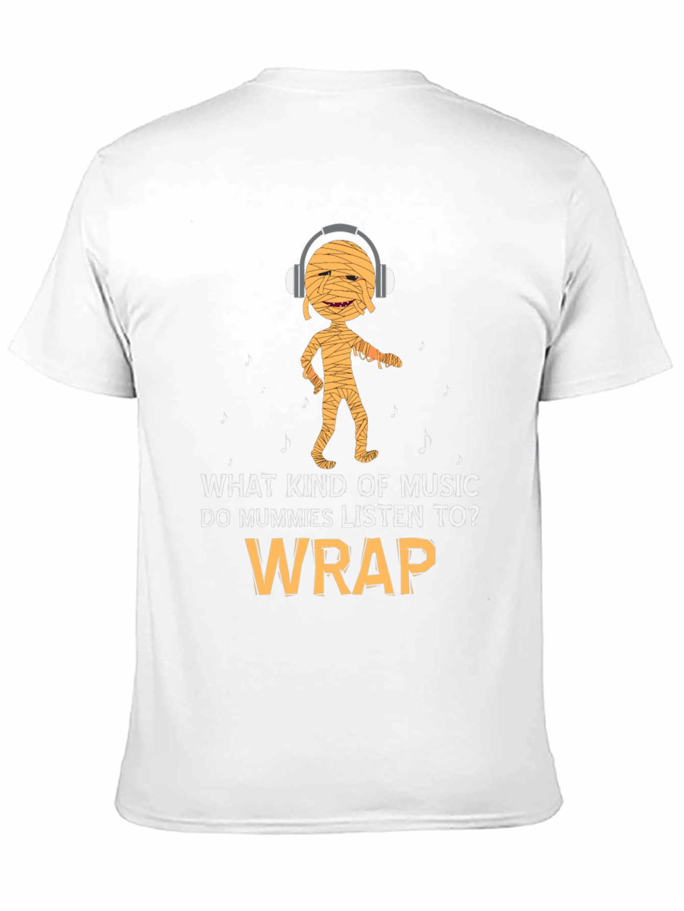 Mummy Wrap Music T-Shirt Halloween Funny Gift