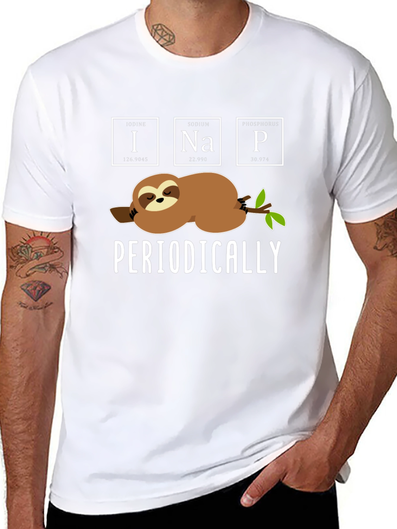 Periodically Sloth T-Shirt Funny Science Tee