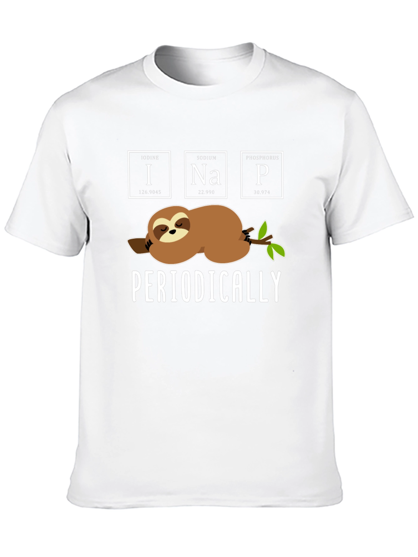 Periodically Sloth T-Shirt Funny Science Tee