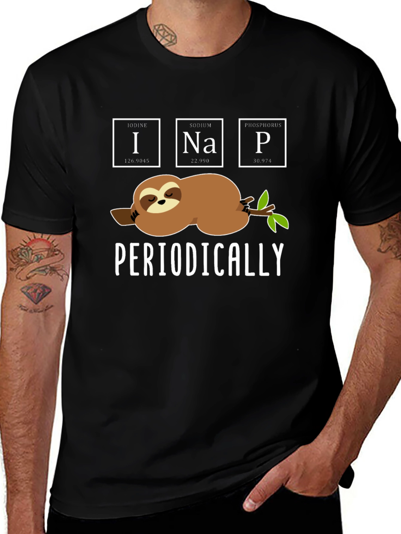 Periodically Sloth T-Shirt Funny Science Tee