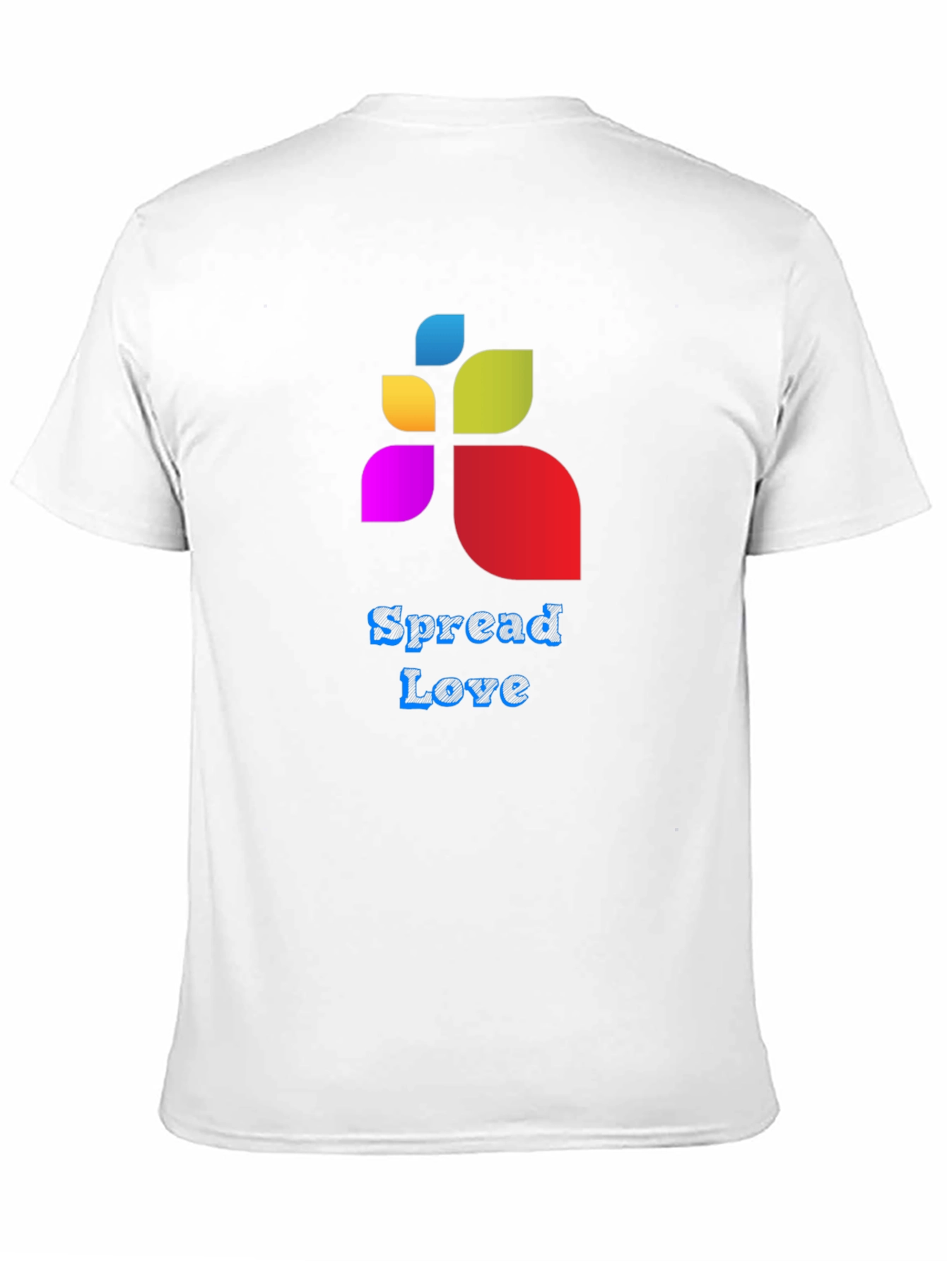 Spread Love Graphic Tee - Black Cotton Blend