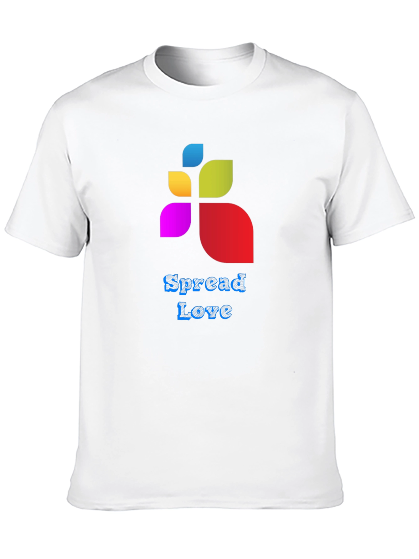 Spread Love Graphic Tee - Black Cotton Blend