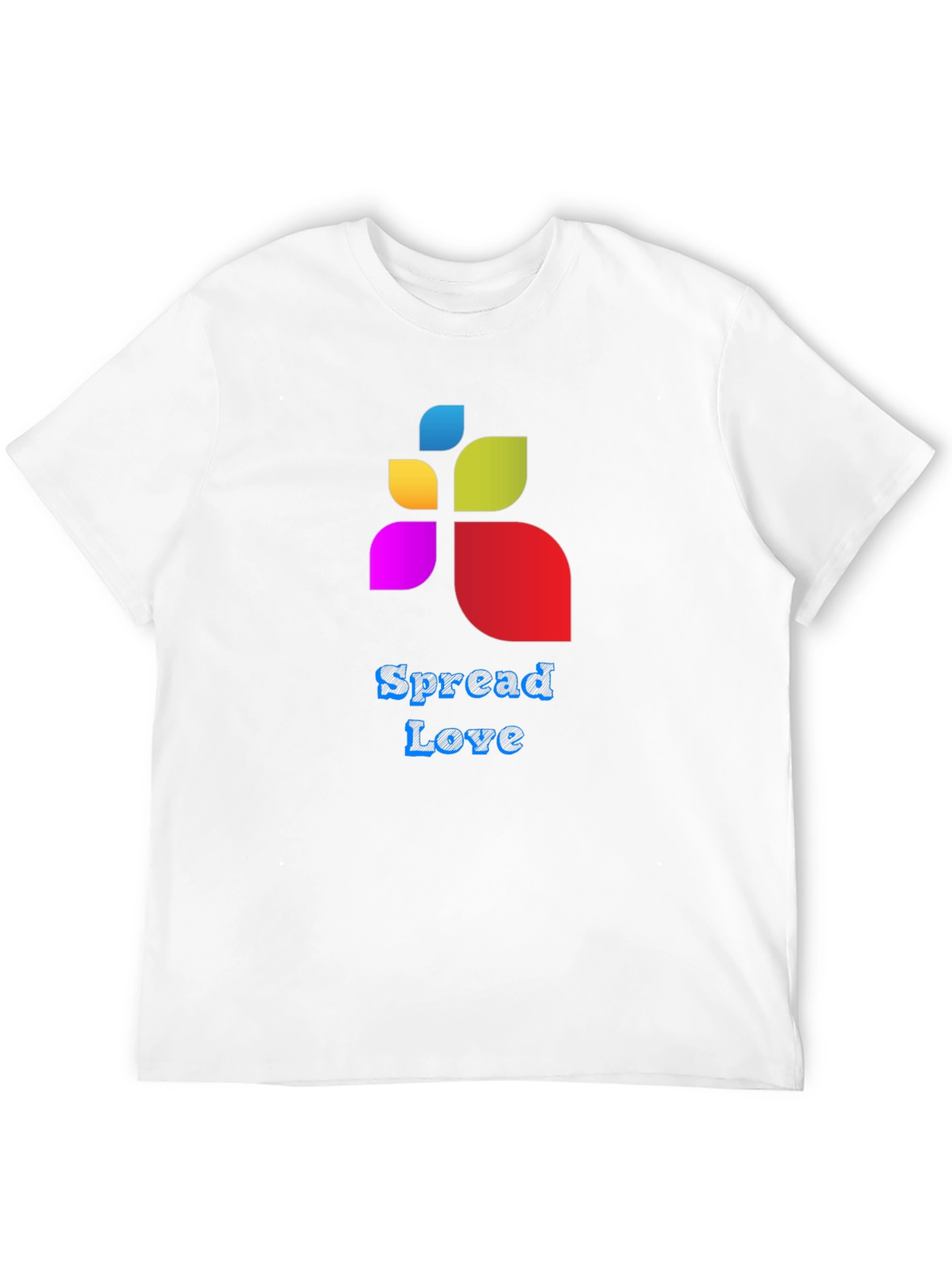Spread Love Graphic Tee - Black Cotton Blend