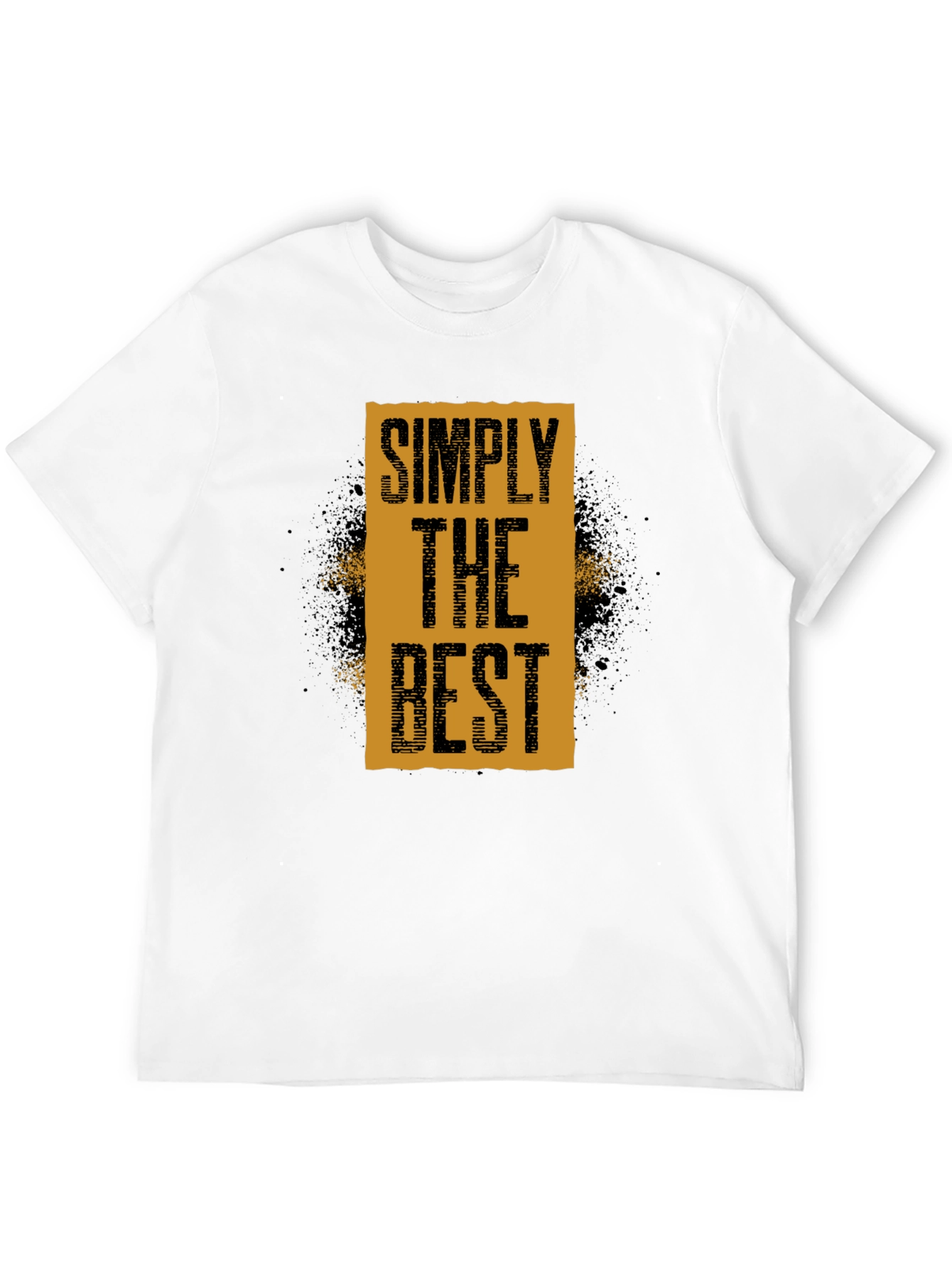 Simply The Best Graphic Tee - Black Cotton T-Shirt