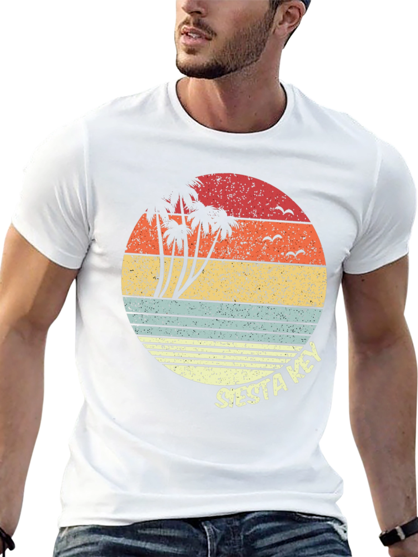Siesta Key Retro Graphic Tee