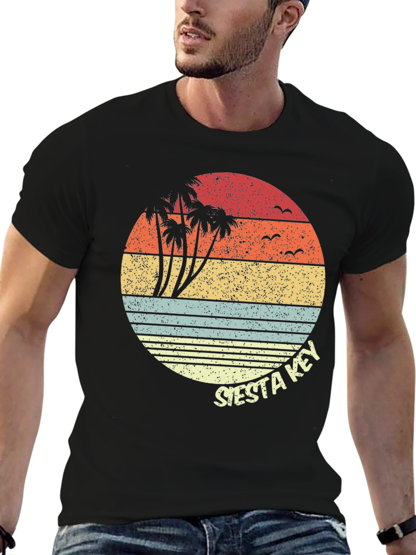 Siesta Key Retro Graphic Tee