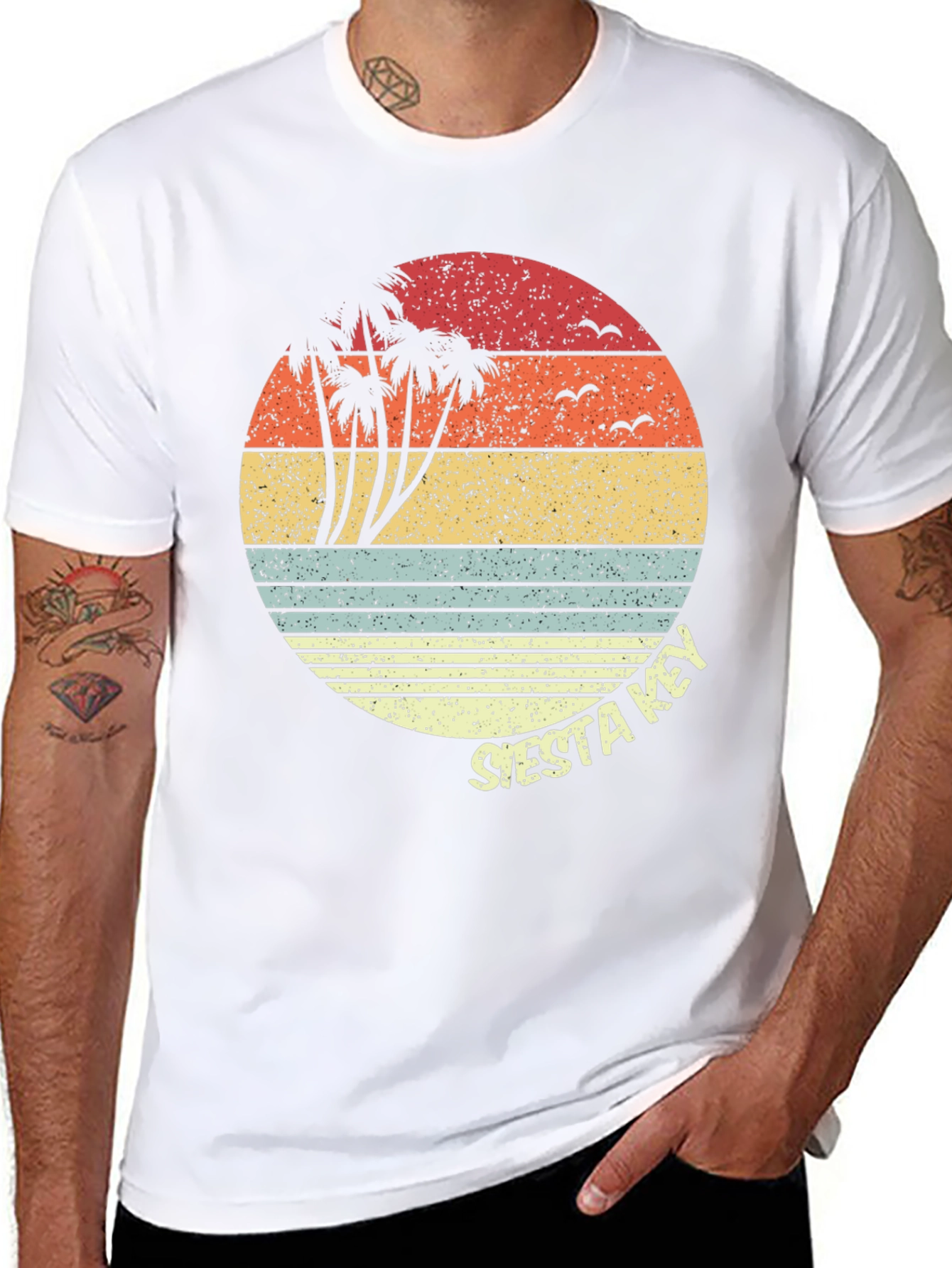 Siesta Key Retro Graphic Tee